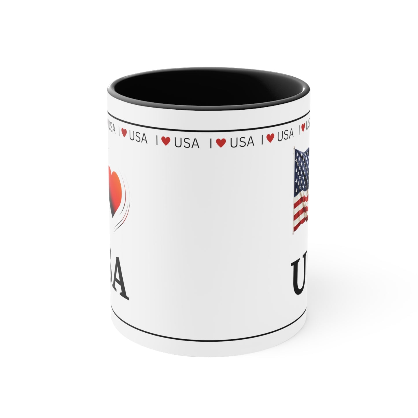 I Love USA - Coffee Mug, 11oz