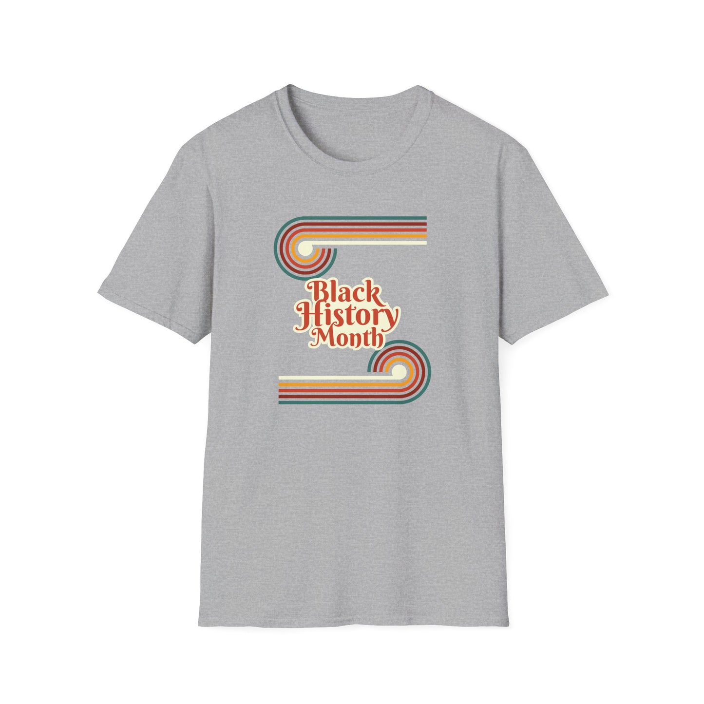 Chefao Retro Black History Month Emblem I, Unisex Softstyle T-Shirt