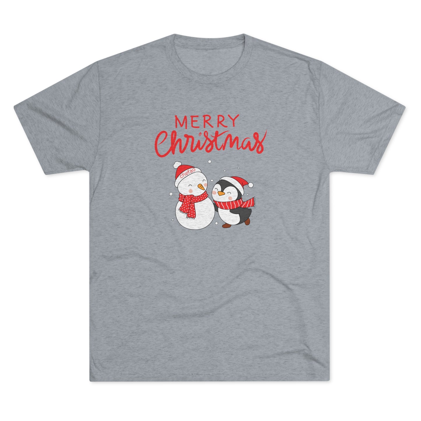 Merry Christmas I, Unisex Tri-Blend Crew Tee