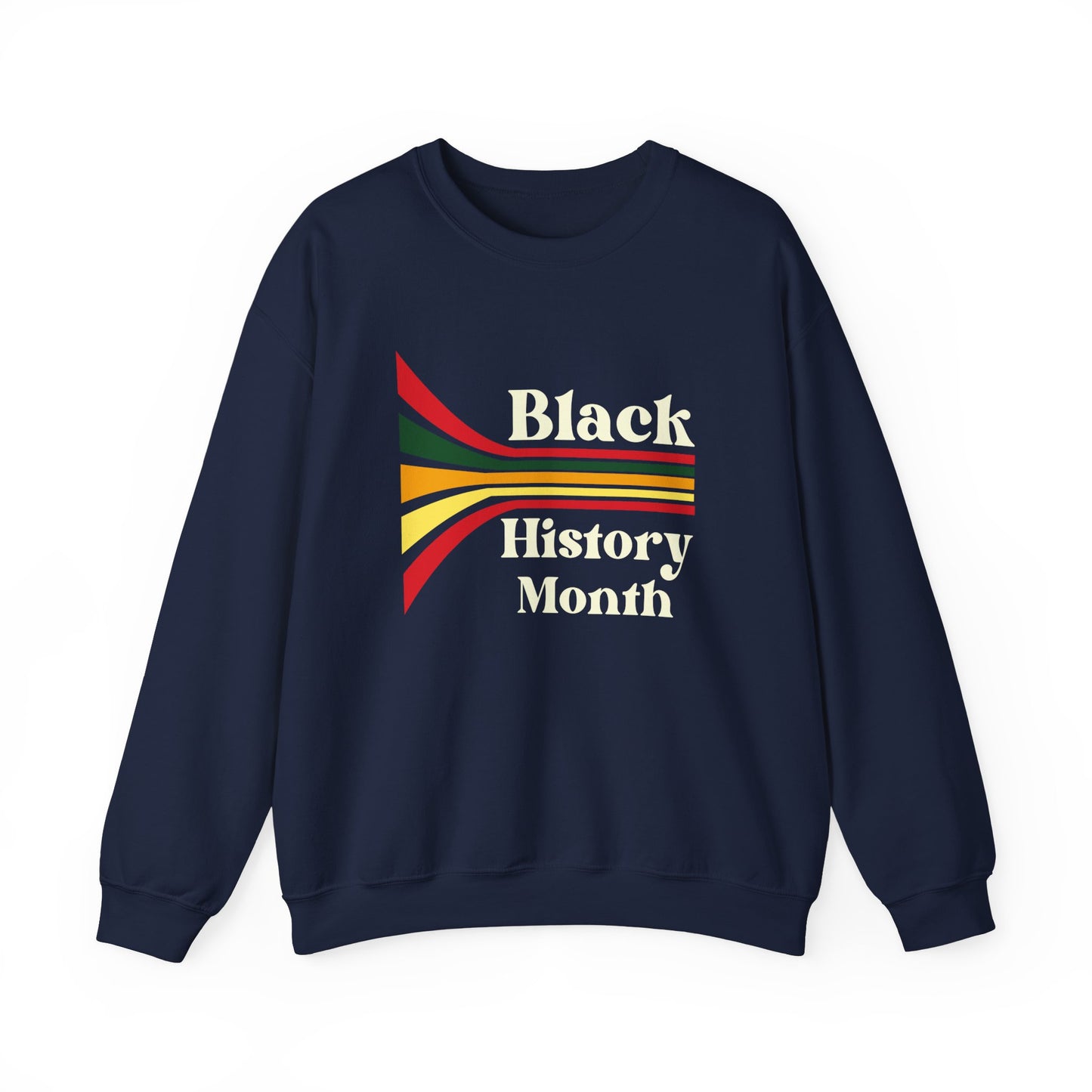 Chefao Retro Black History Month Emblem III, Unisex Heavy Blend™ Crewneck Sweatshirt