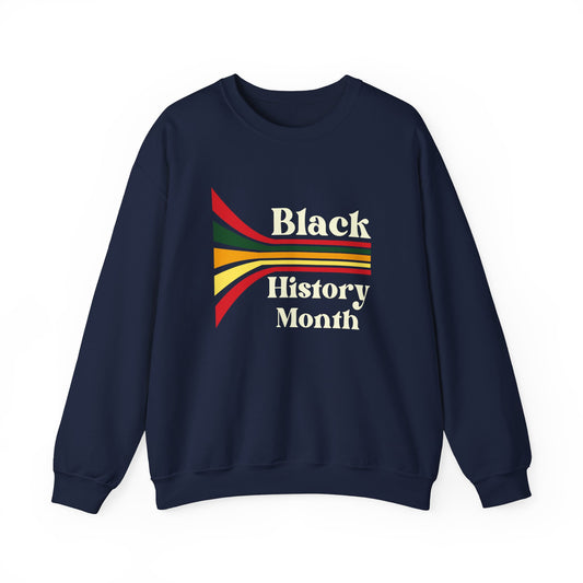Chefao Retro Black History Month Emblem III, Unisex Heavy Blend™ Crewneck Sweatshirt