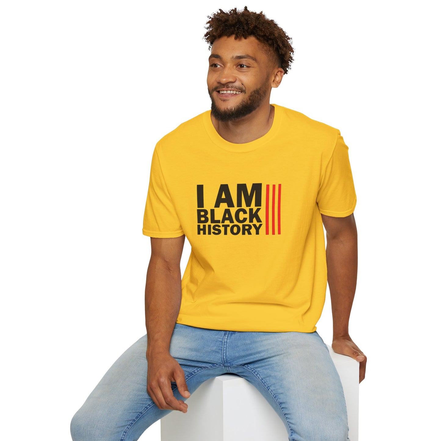 Chefao I Am Black History I, Unisex Softstyle T-Shirt
