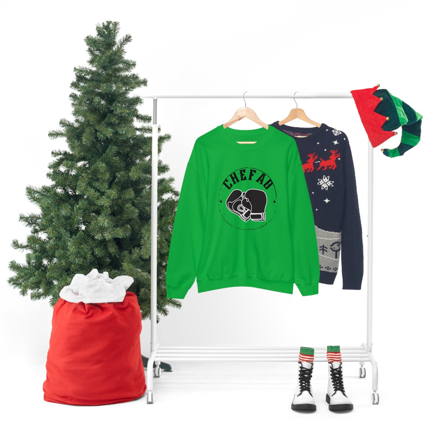 Chefao Boxing I, Unisex Heavy Blend Crewneck Sweatshirt