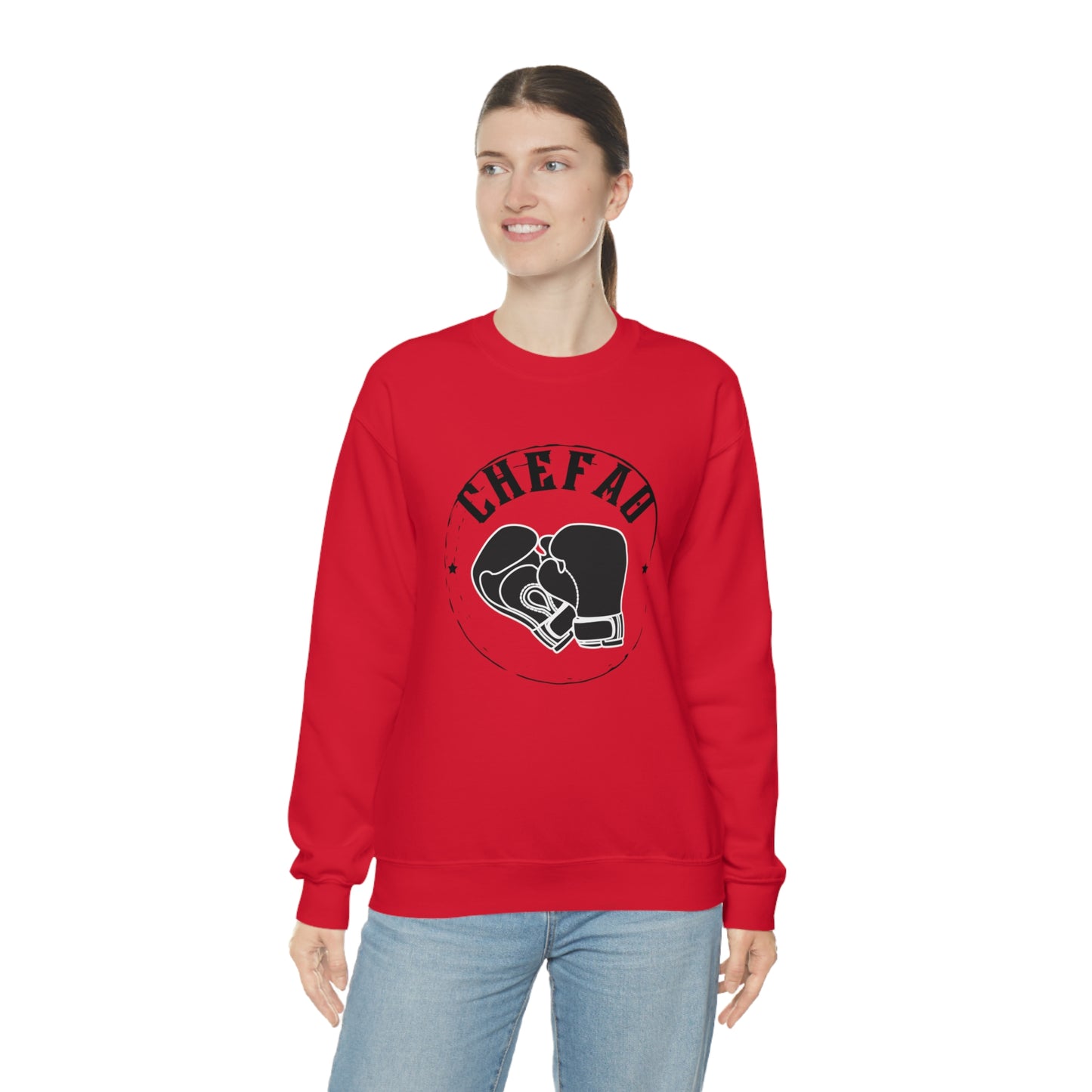 Chefao Boxing I, Unisex Heavy Blend Crewneck Sweatshirt