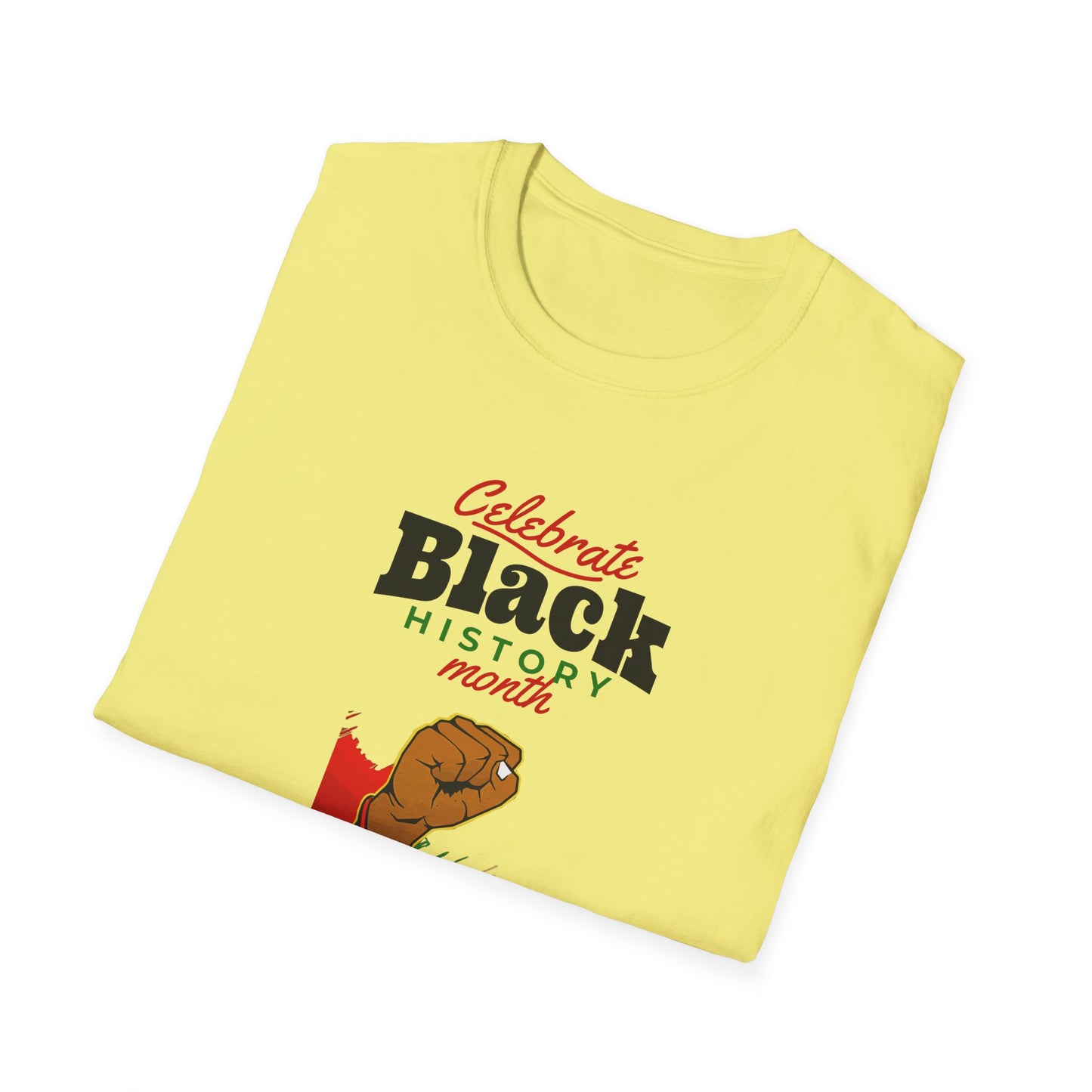 Celebrate Black History Month I, Unisex Softstyle T-Shirt