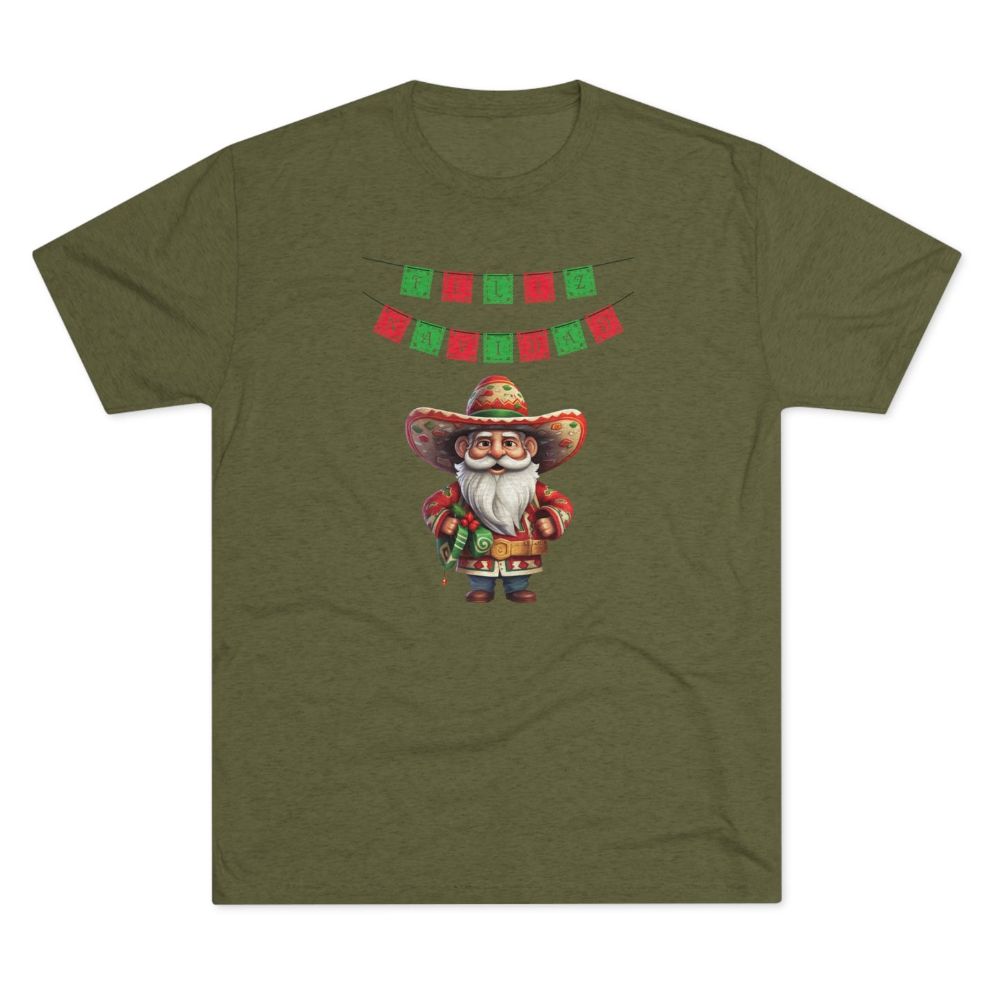 Feliz Navidad I, Unisex Tri-Blend Crew Tee