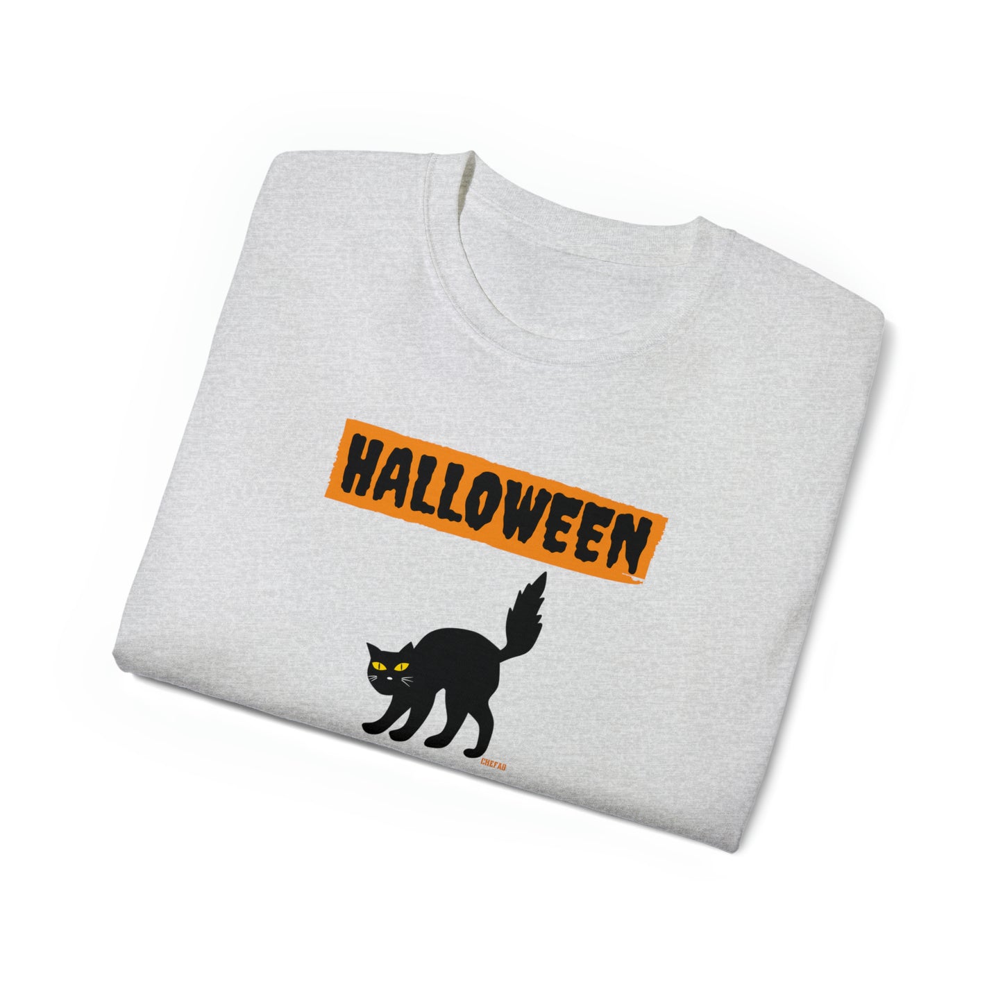 Halloween Cat, Unisex Ultra Cotton Tee