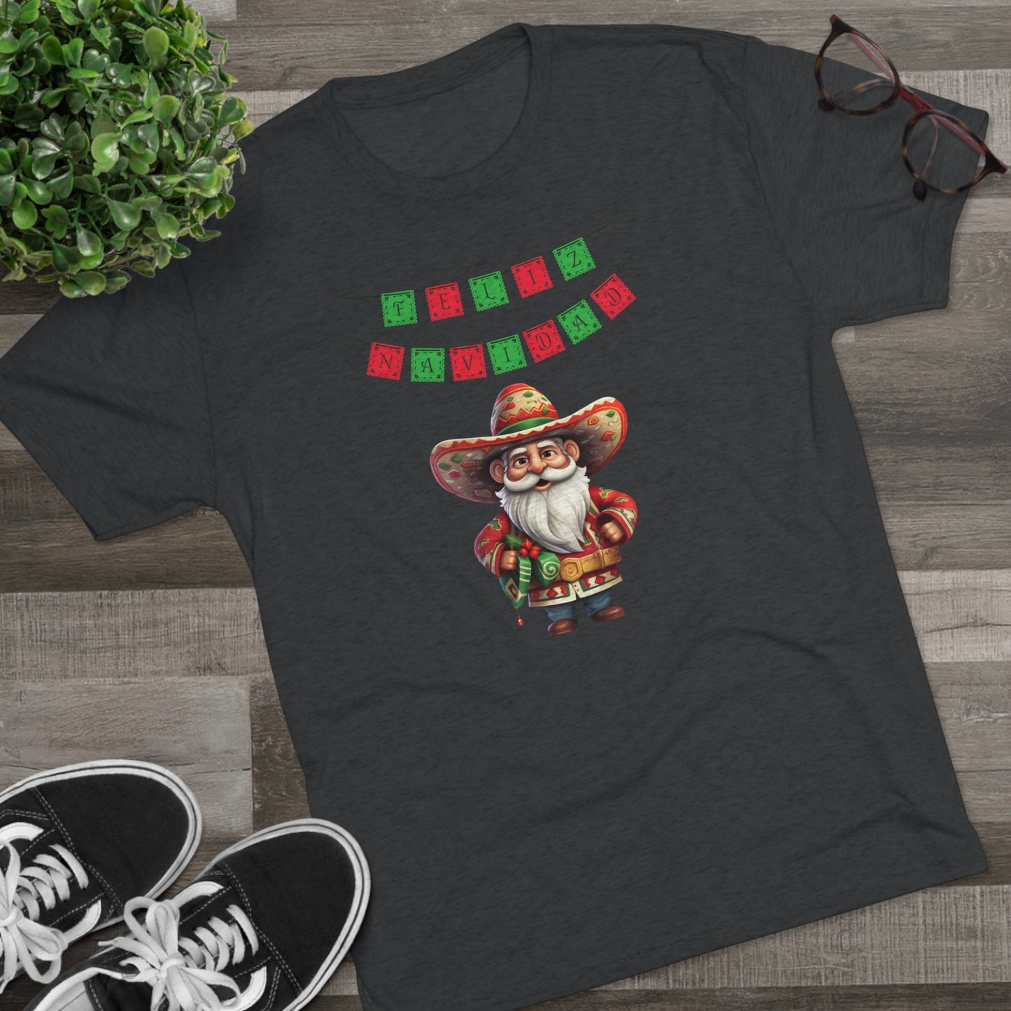 Feliz Navidad I, Unisex Tri-Blend Crew Tee