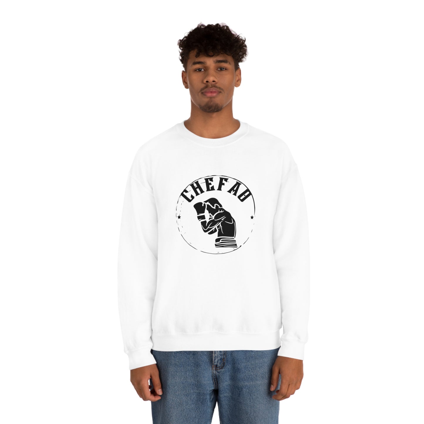 Chefao Boxer I, Unisex Heavy Blend Crewneck Sweatshirt