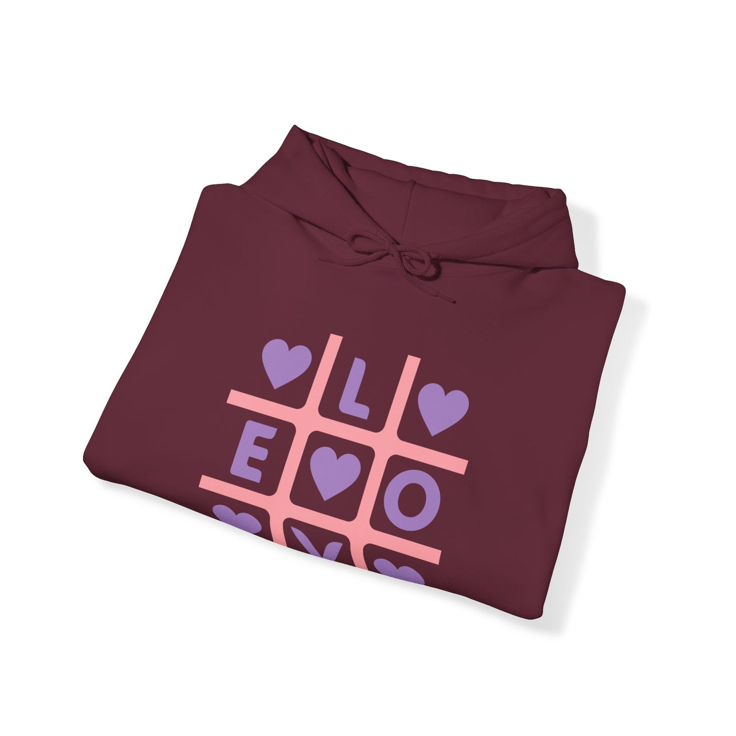 Chefao Love Tic Tac Toe I, Unisex Heavy Blend Hooded Sweatshirt