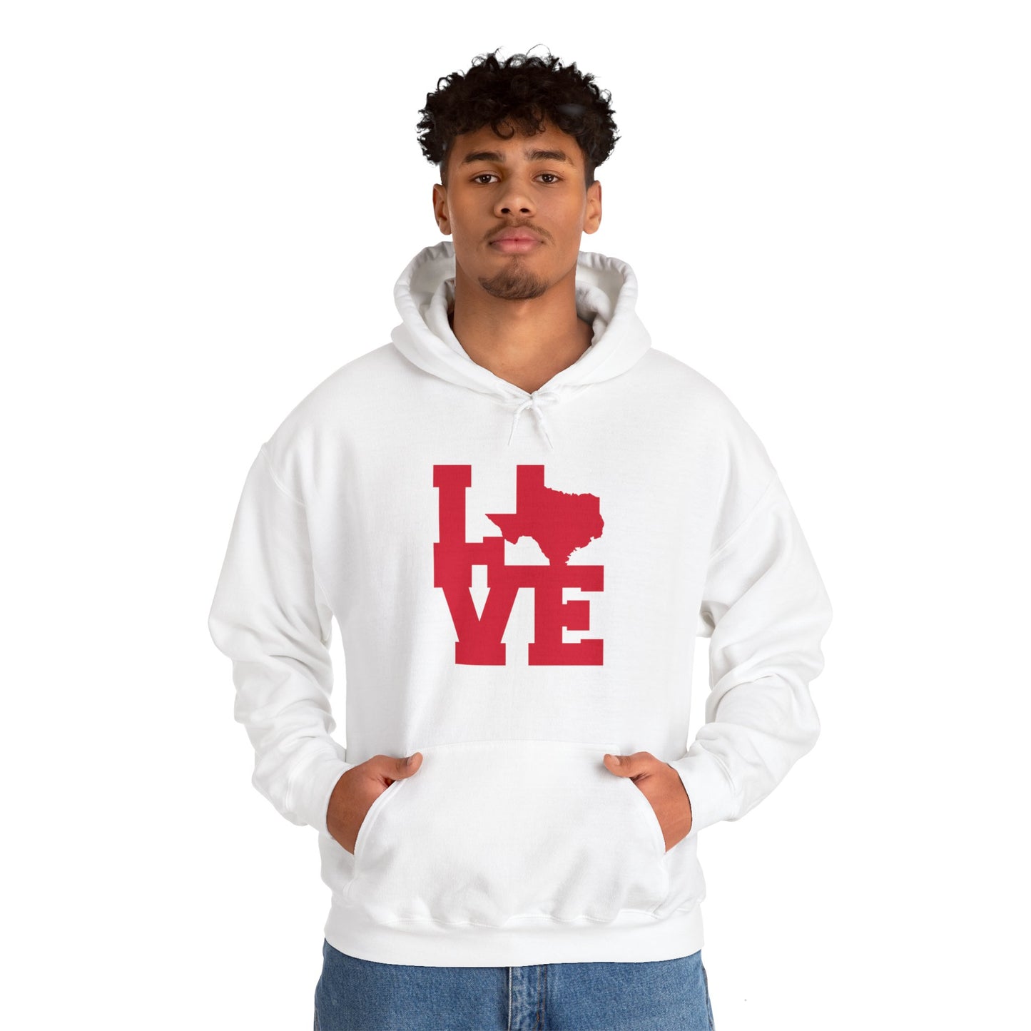 Chefao LoveTexas I, Unisex Heavy Blend Hooded Sweatshirt