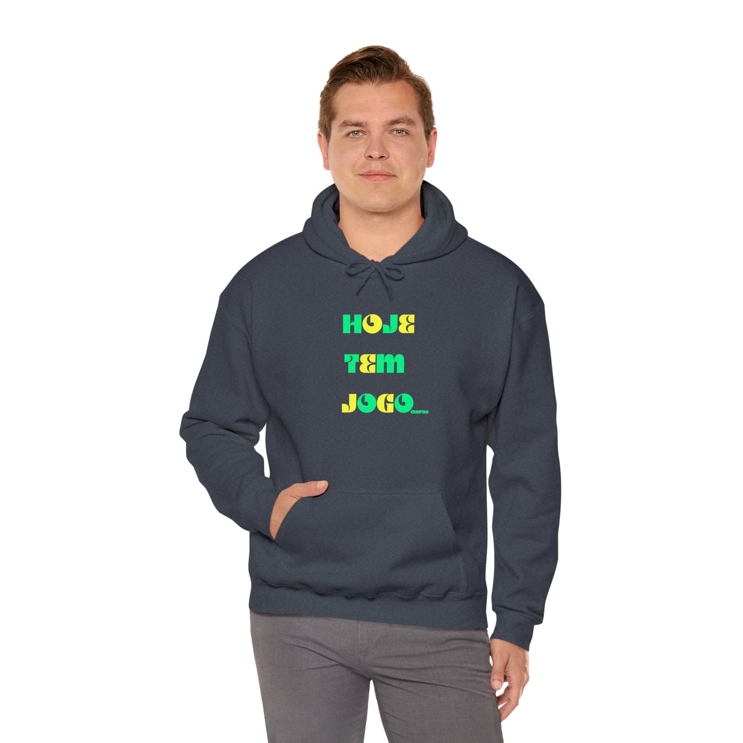 Hoje Tem Jogo I, Unisex Heavy Blend Hooded Sweatshirt