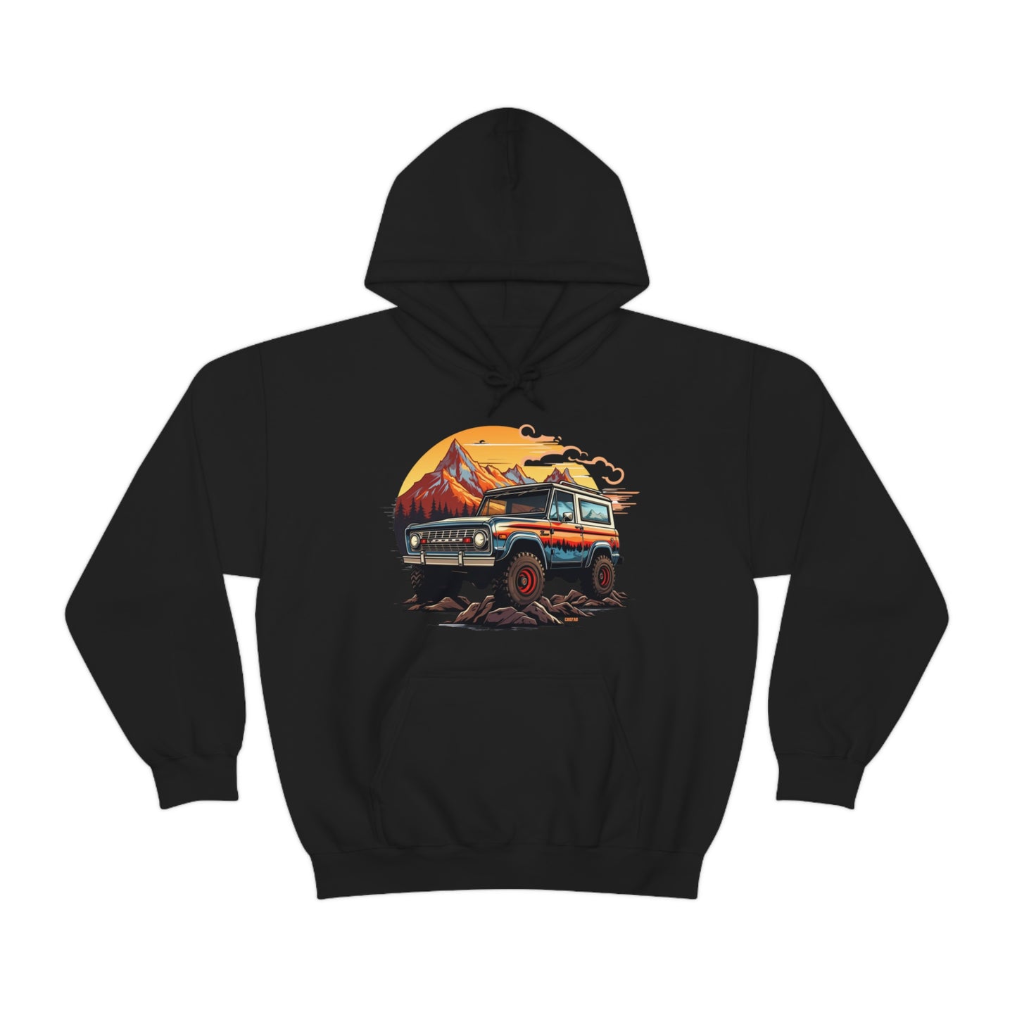 Retro, Rugged Charm, Unisex Heavy Blend Hooded Sweatshirt