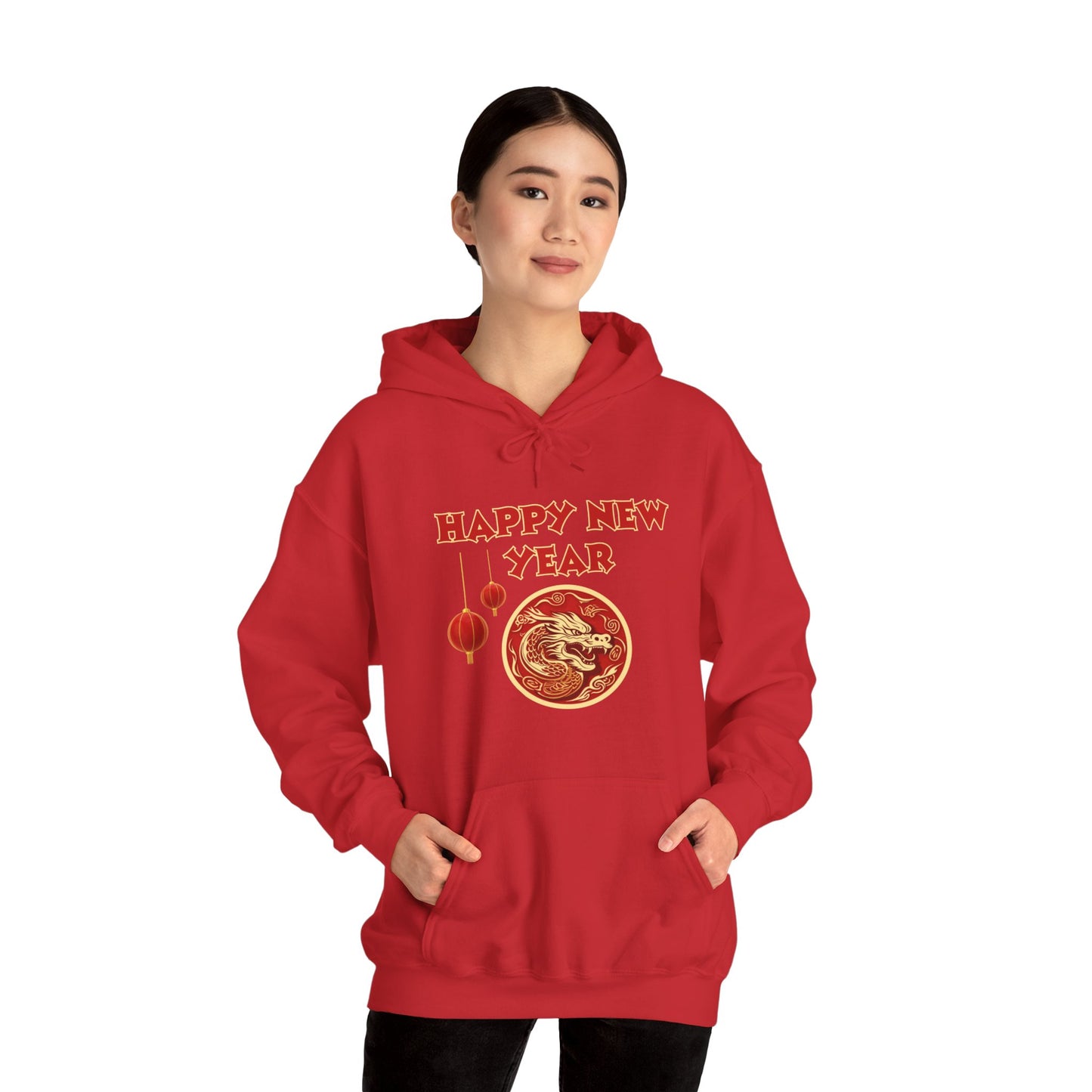 Year of the Dragon 2024, Unisex Heavy Blend Hooded Sweatshirt