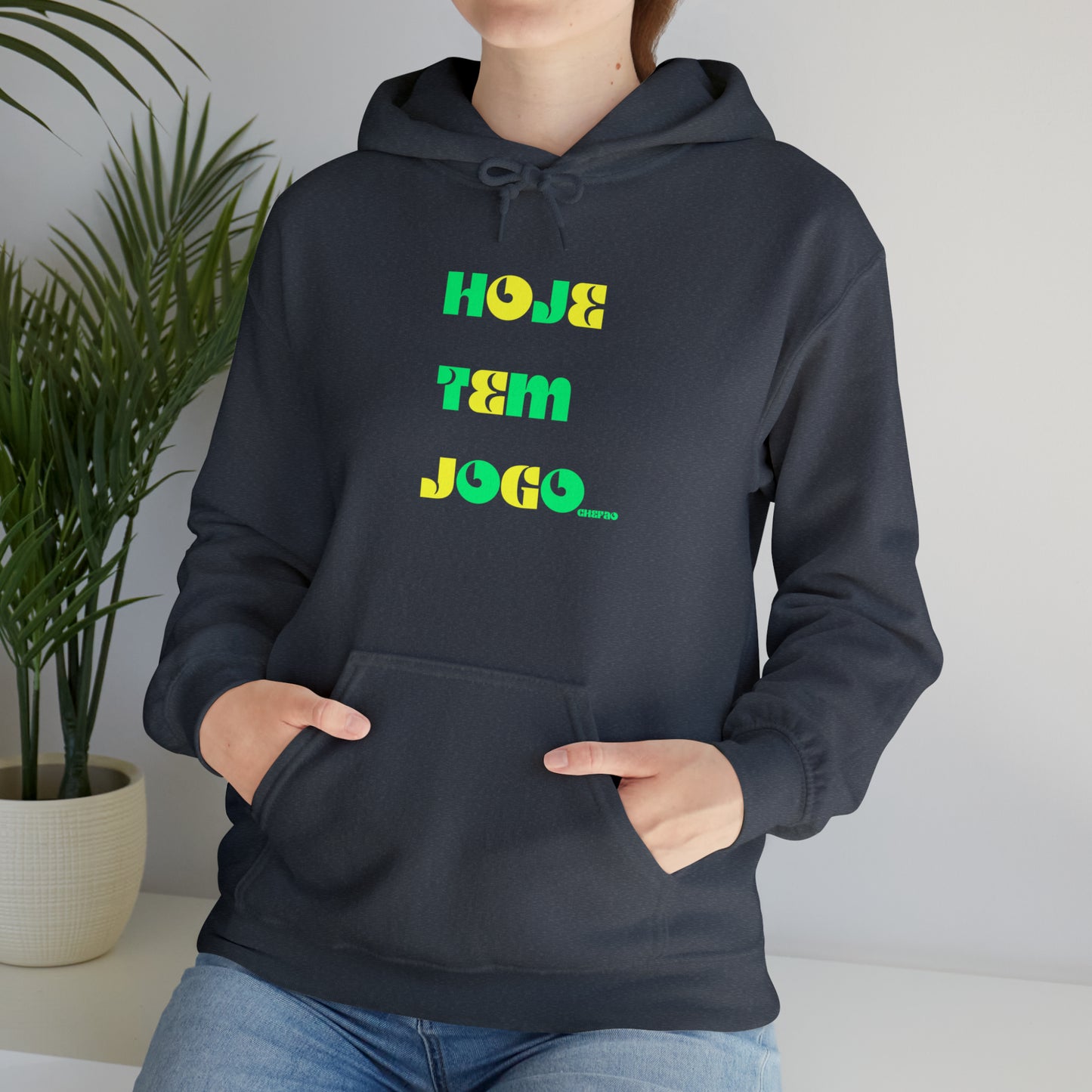 Hoje Tem Jogo I, Unisex Heavy Blend Hooded Sweatshirt