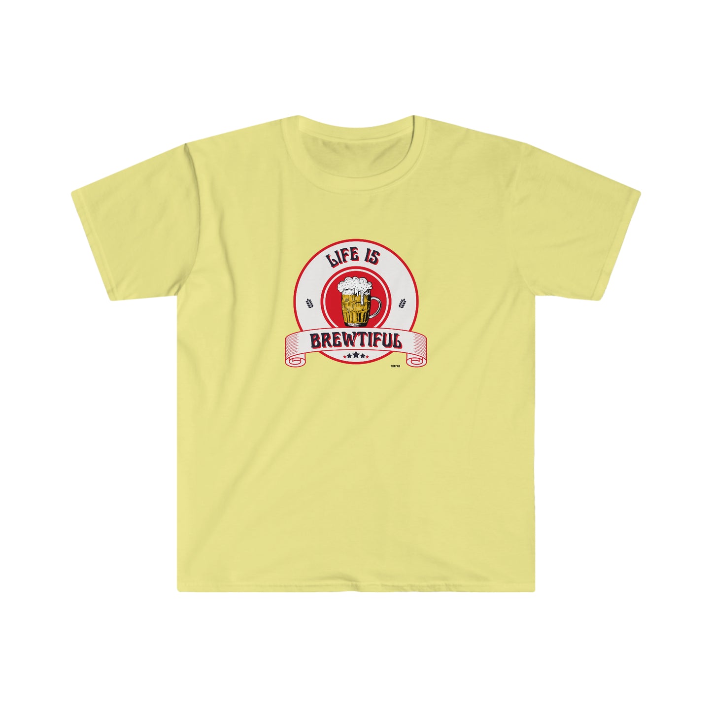 Life is Brewtiful, Unisex Softstyle T-Shirt