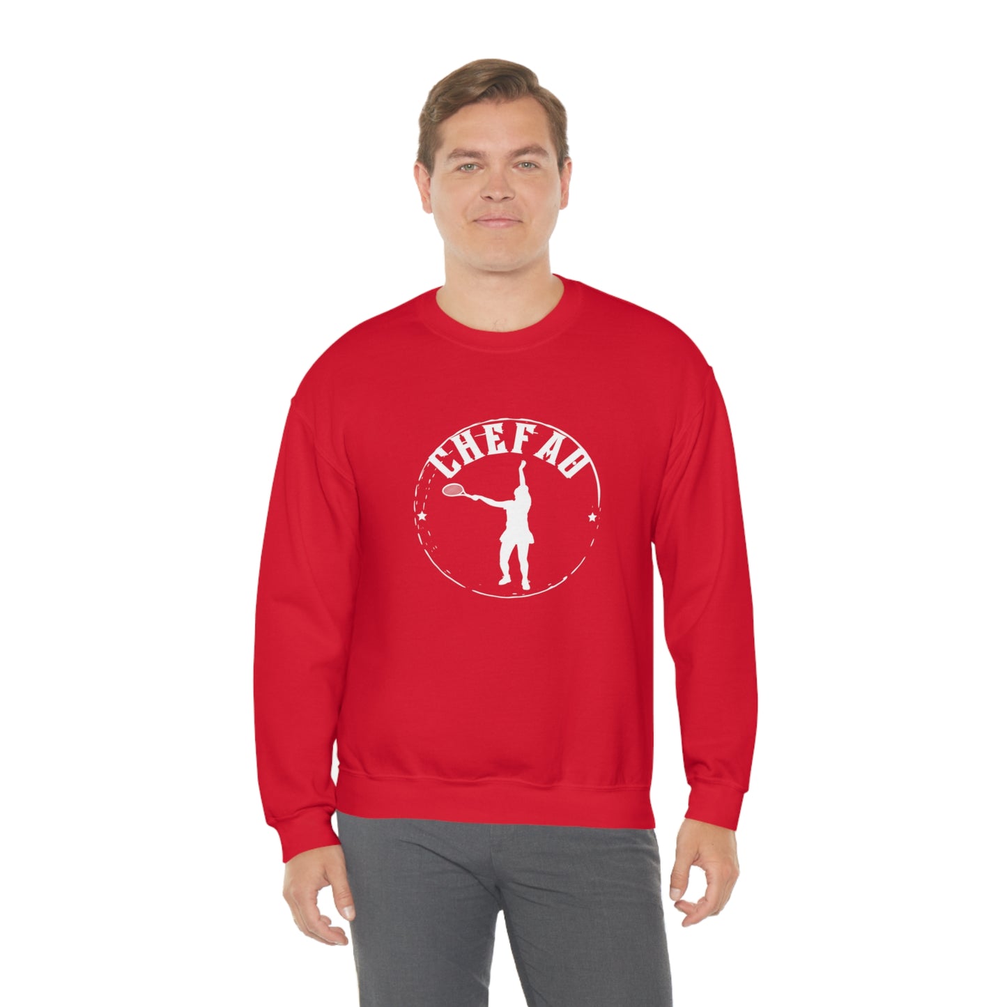 Chefao Tennis I, Unisex Heavy Blend Crewneck Sweatshirt