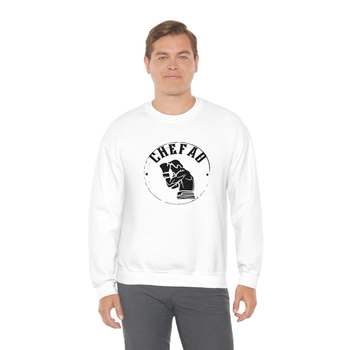 Chefao Boxer I, Unisex Heavy Blend Crewneck Sweatshirt