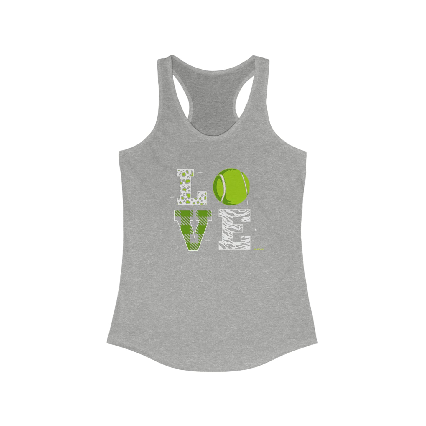 Chefao Love Tennis I, Women's Racerback Tank