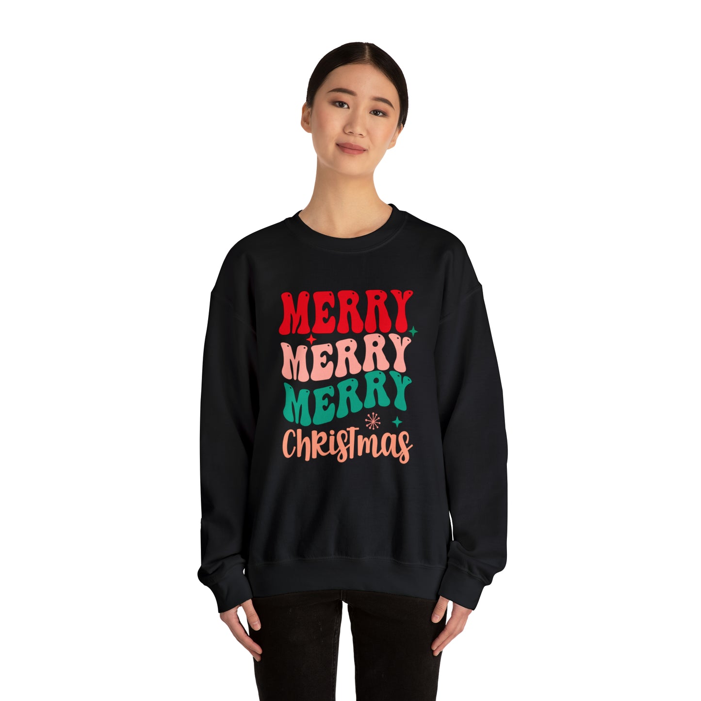 Merry Christmas II, Unisex Heavy Blend Crewneck Sweatshirt