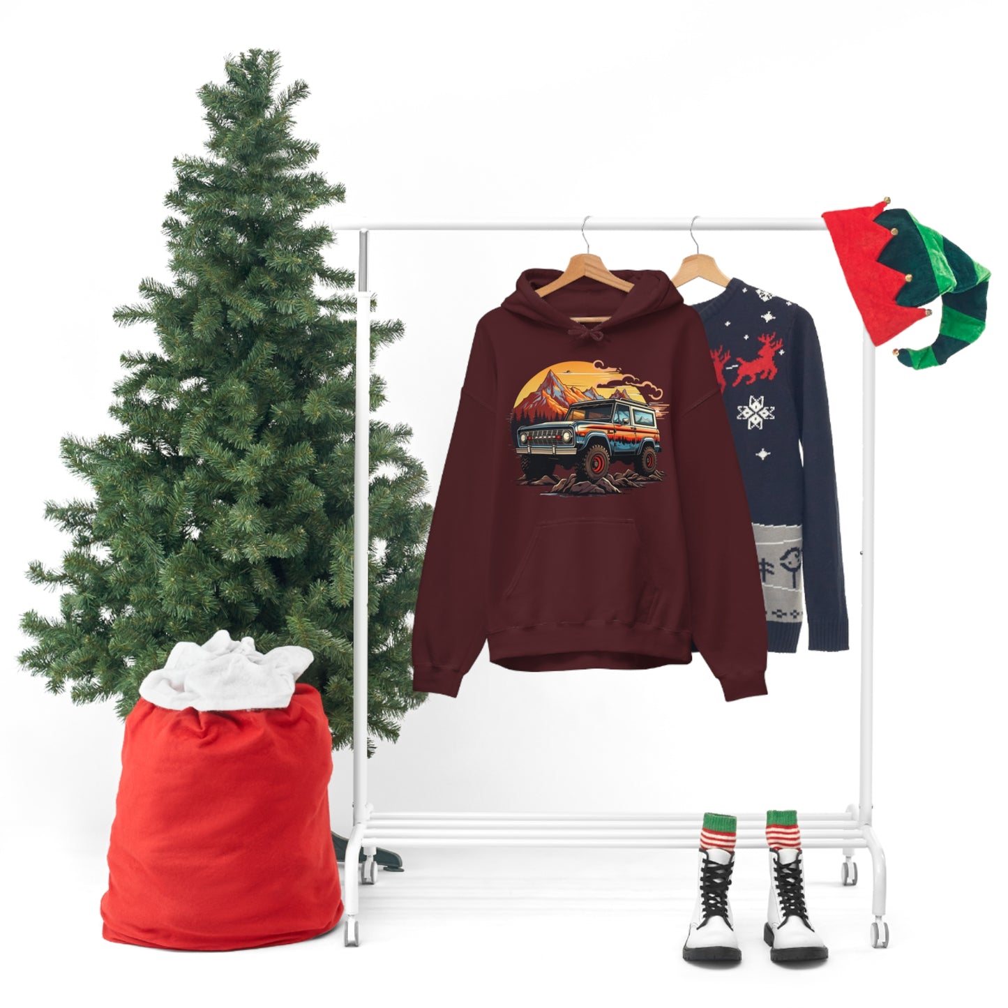 Retro, Rugged Charm, Unisex Heavy Blend Hooded Sweatshirt