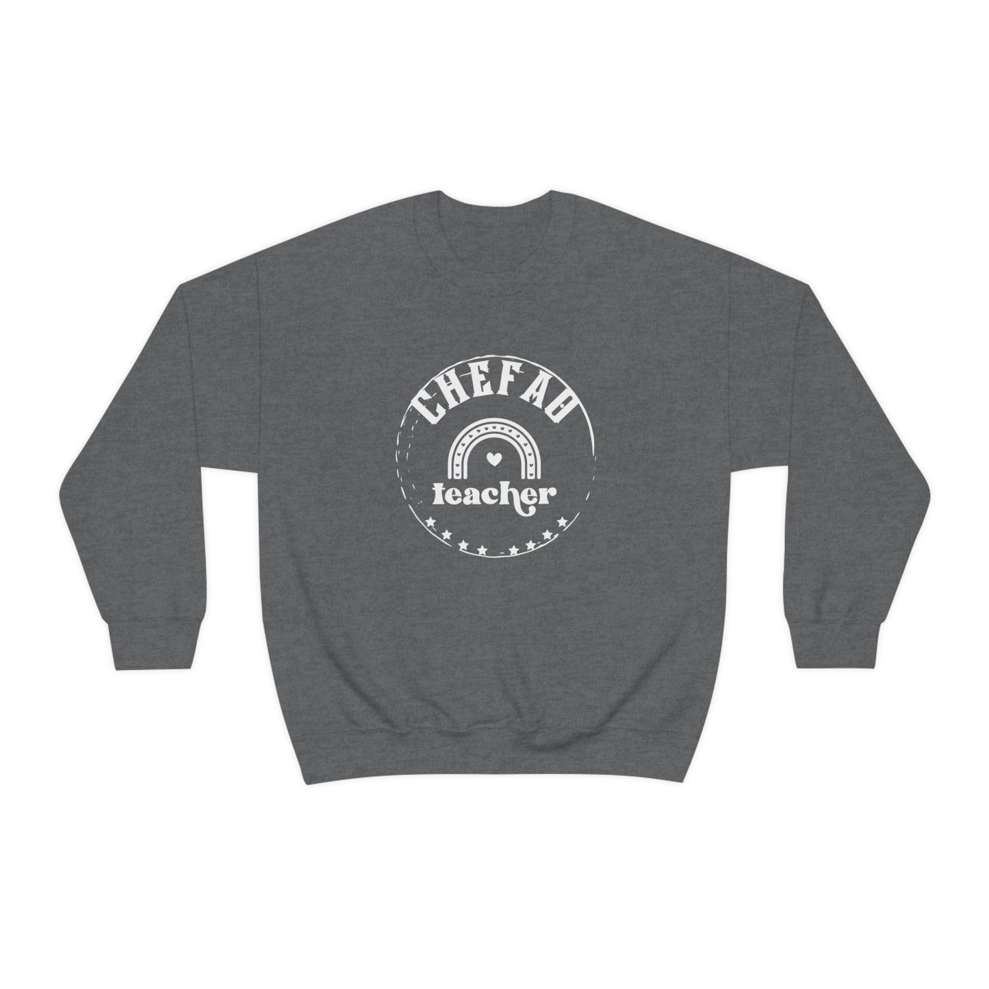 Chefao Teacher III, Unisex Heavy Blend Crewneck Sweatshirt