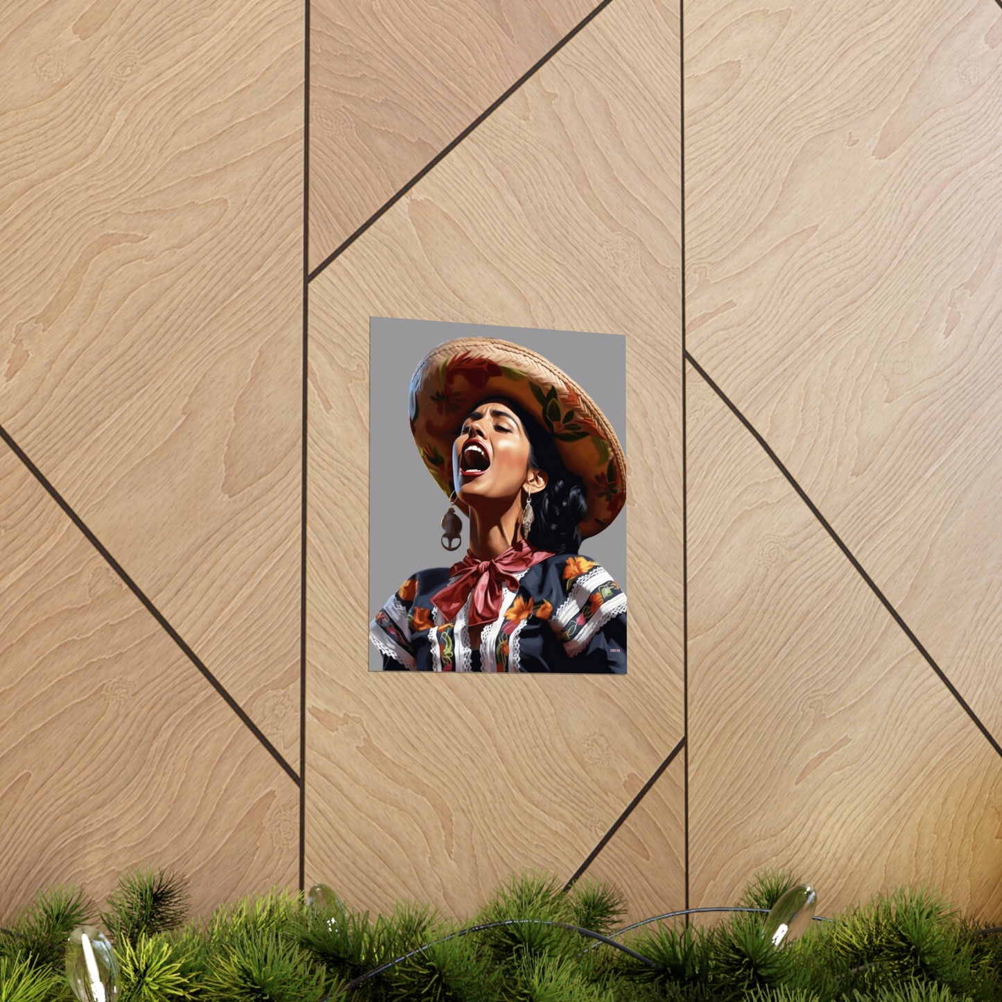 Mariachi Woman, Premium Matte Vertical Posters