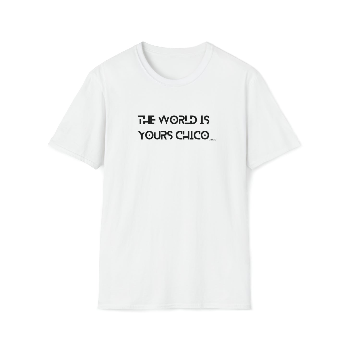 The World is Yours Chico, Unisex Softstyle T-Shirt