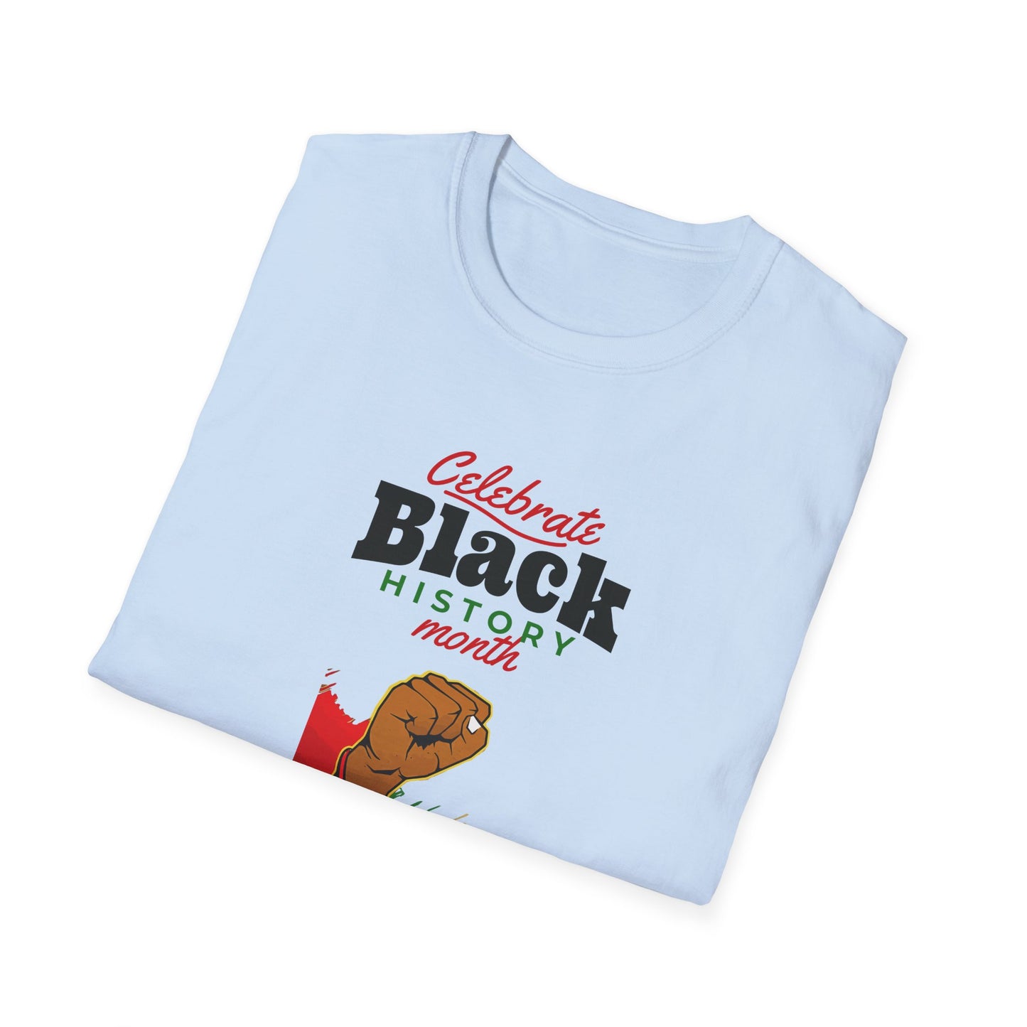 Celebrate Black History Month I, Unisex Softstyle T-Shirt