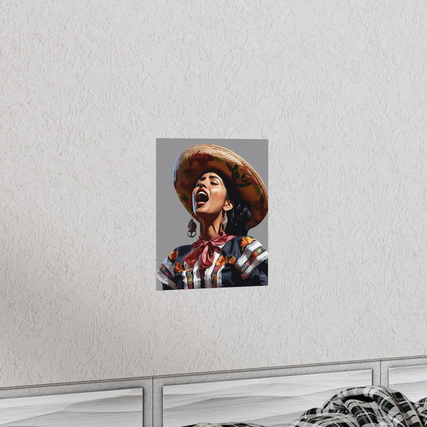 Mariachi Woman, Premium Matte Vertical Posters