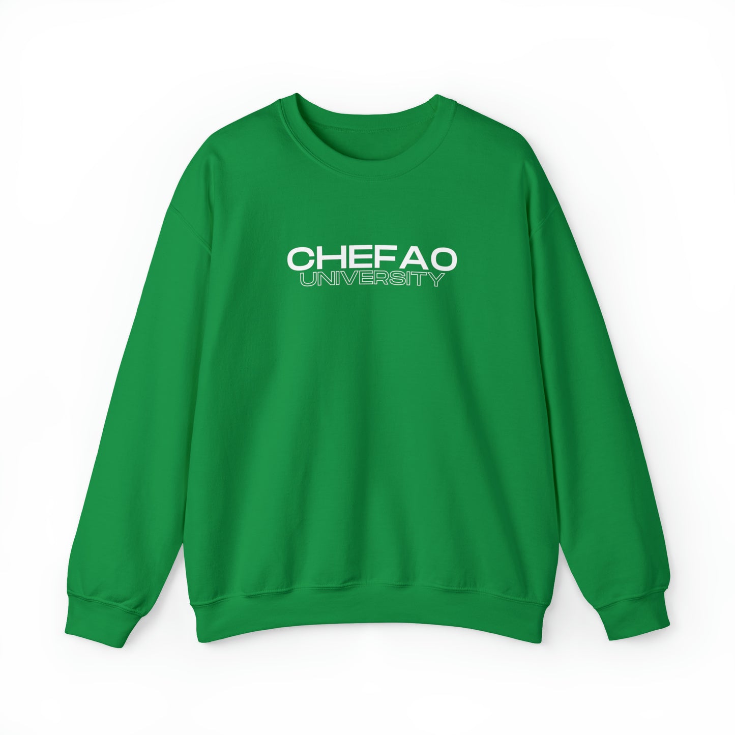 Chefao University I, Unisex Heavy Blend Crewneck Sweatshirt
