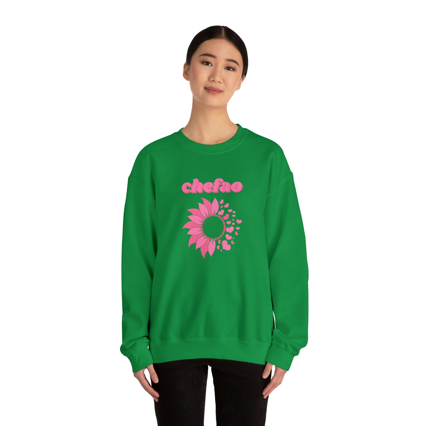 Chefao Sunflower III, Unisex Heavy Blend Crewneck Sweatshirt