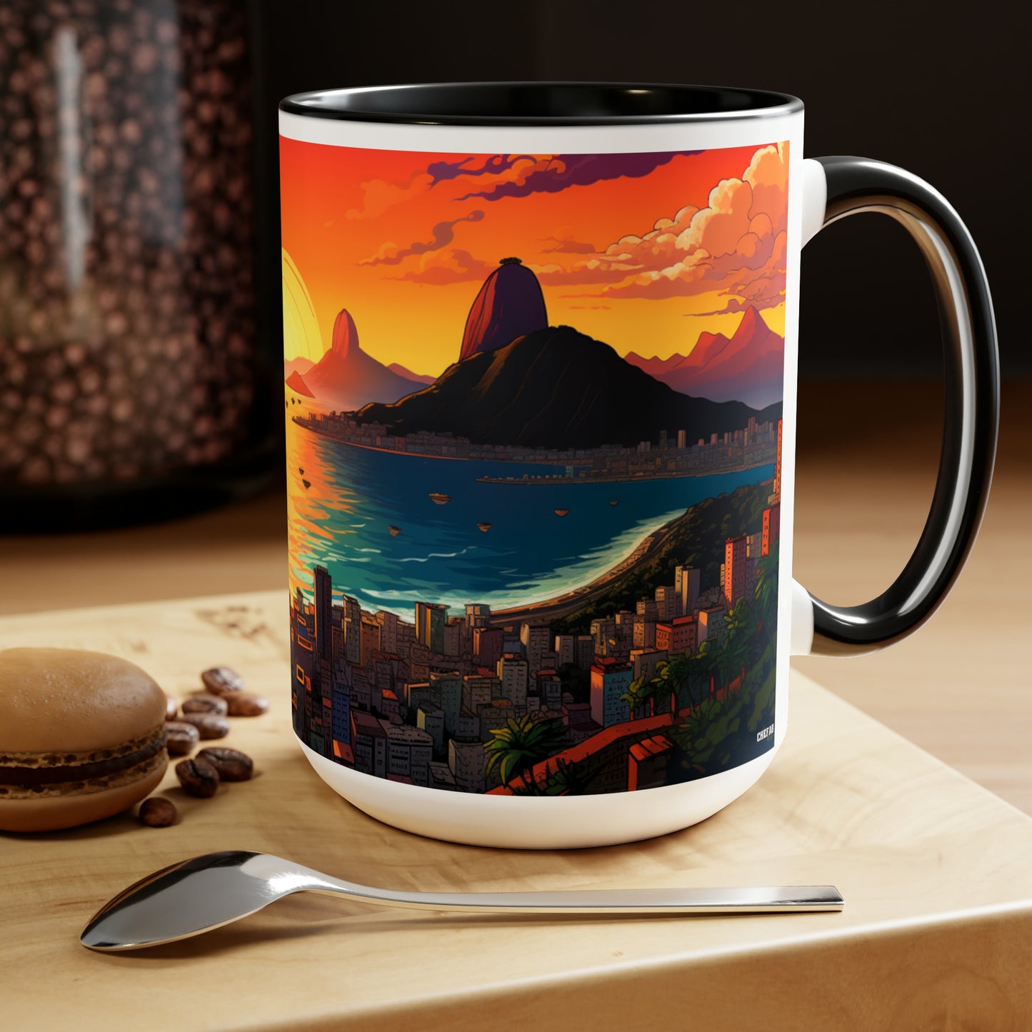 Sun Rise Rio, Coffee Mug, 15oz