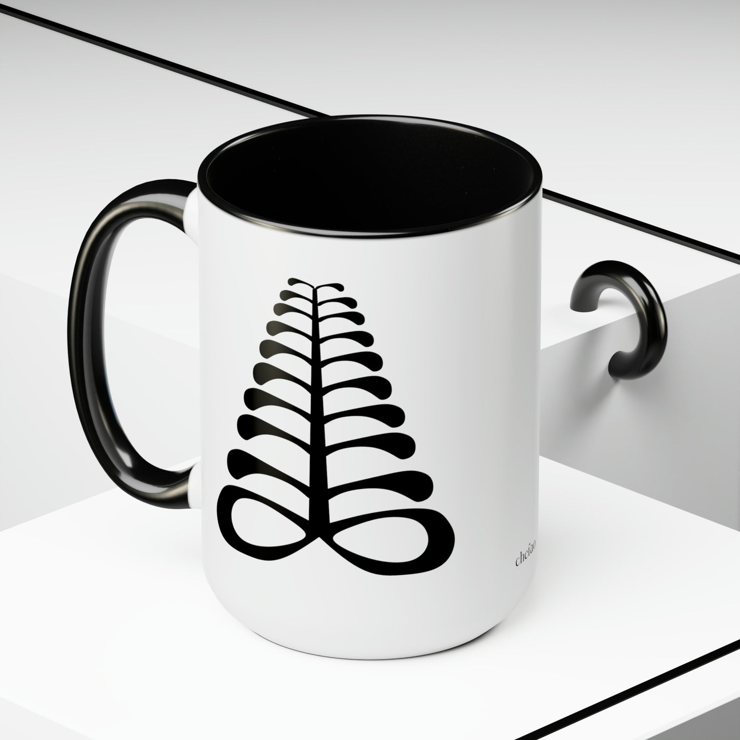 Chefao Aya I, Two-Tone Coffee Mugs, 15oz