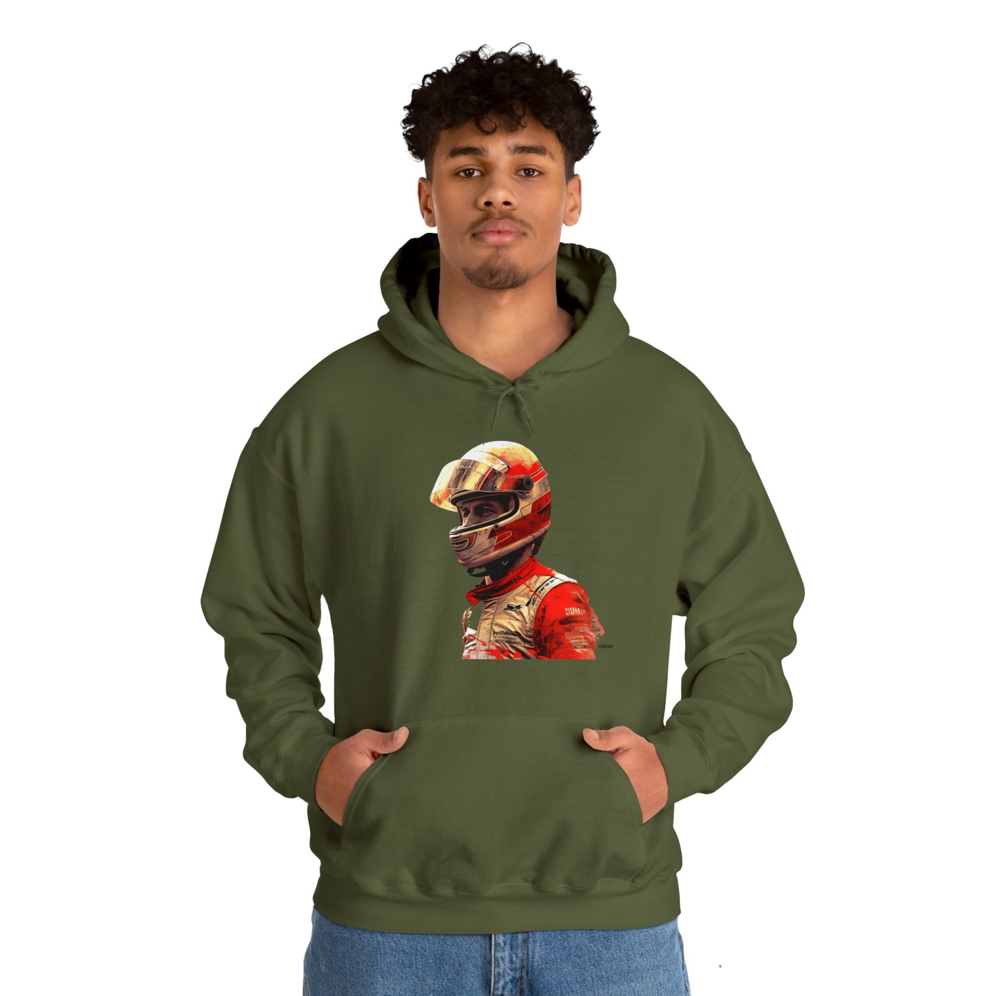 Racecar Driver, Unisex Heavy Blend Hooded Sweatshirt
