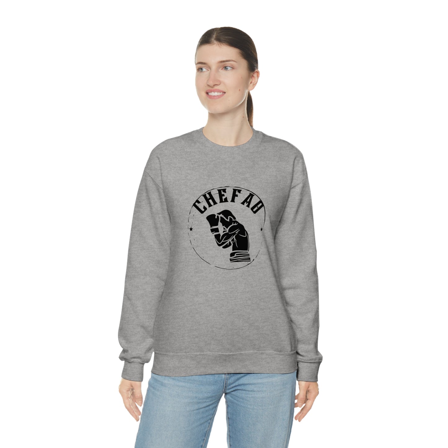 Chefao Boxer I, Unisex Heavy Blend Crewneck Sweatshirt