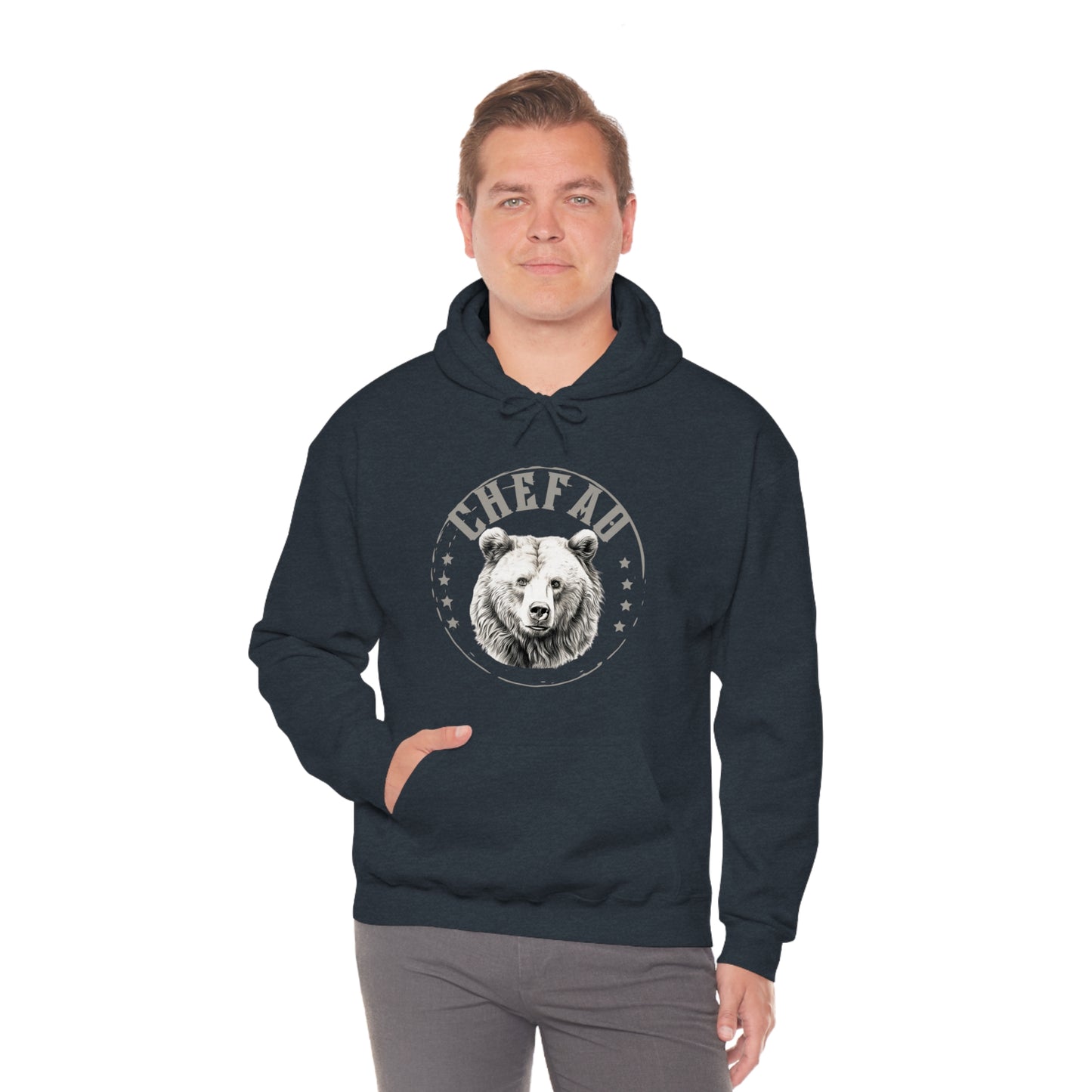 Chefao Bear I, Unisex Heavy Blend Hooded Sweatshirt