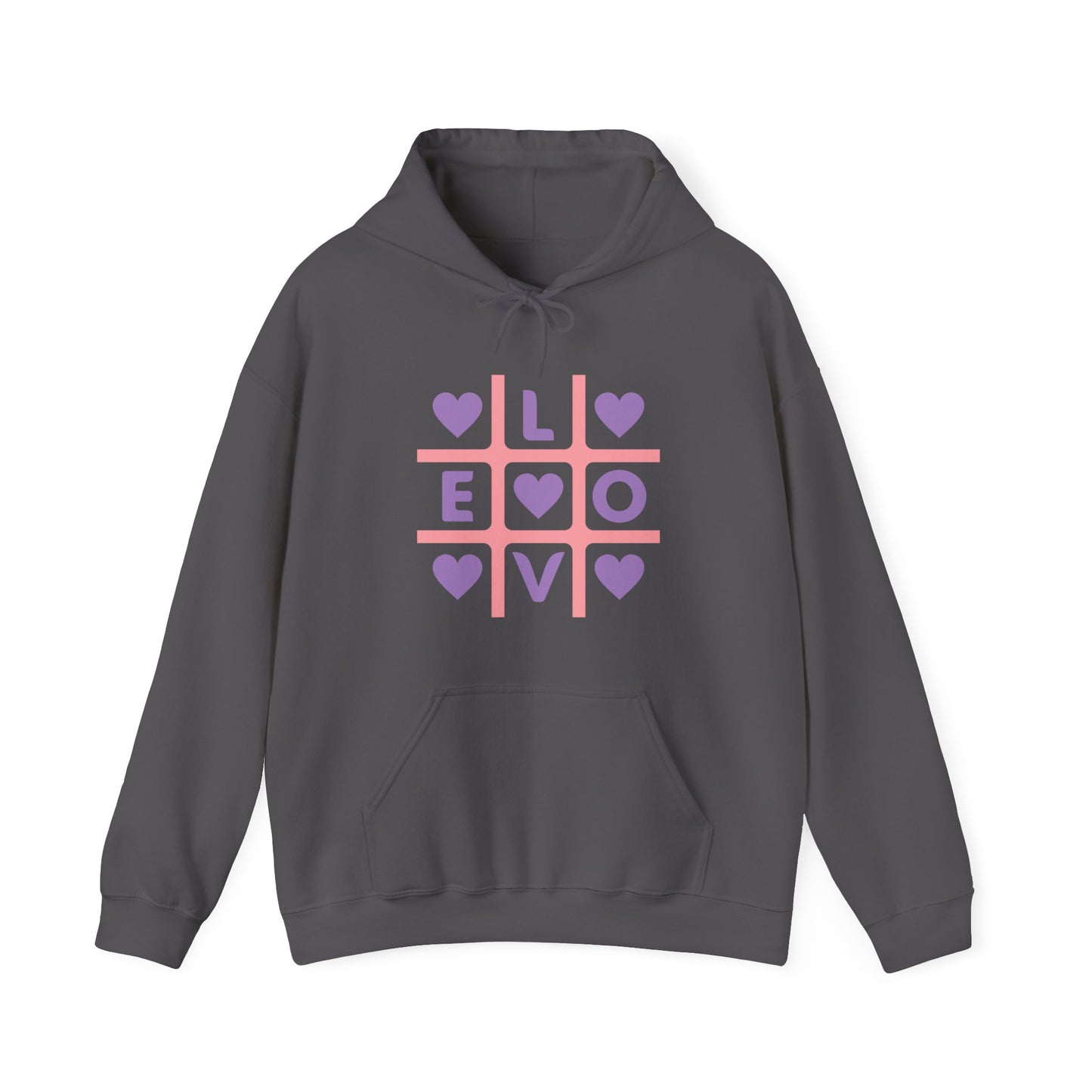 Chefao Love Tic Tac Toe I, Unisex Heavy Blend Hooded Sweatshirt