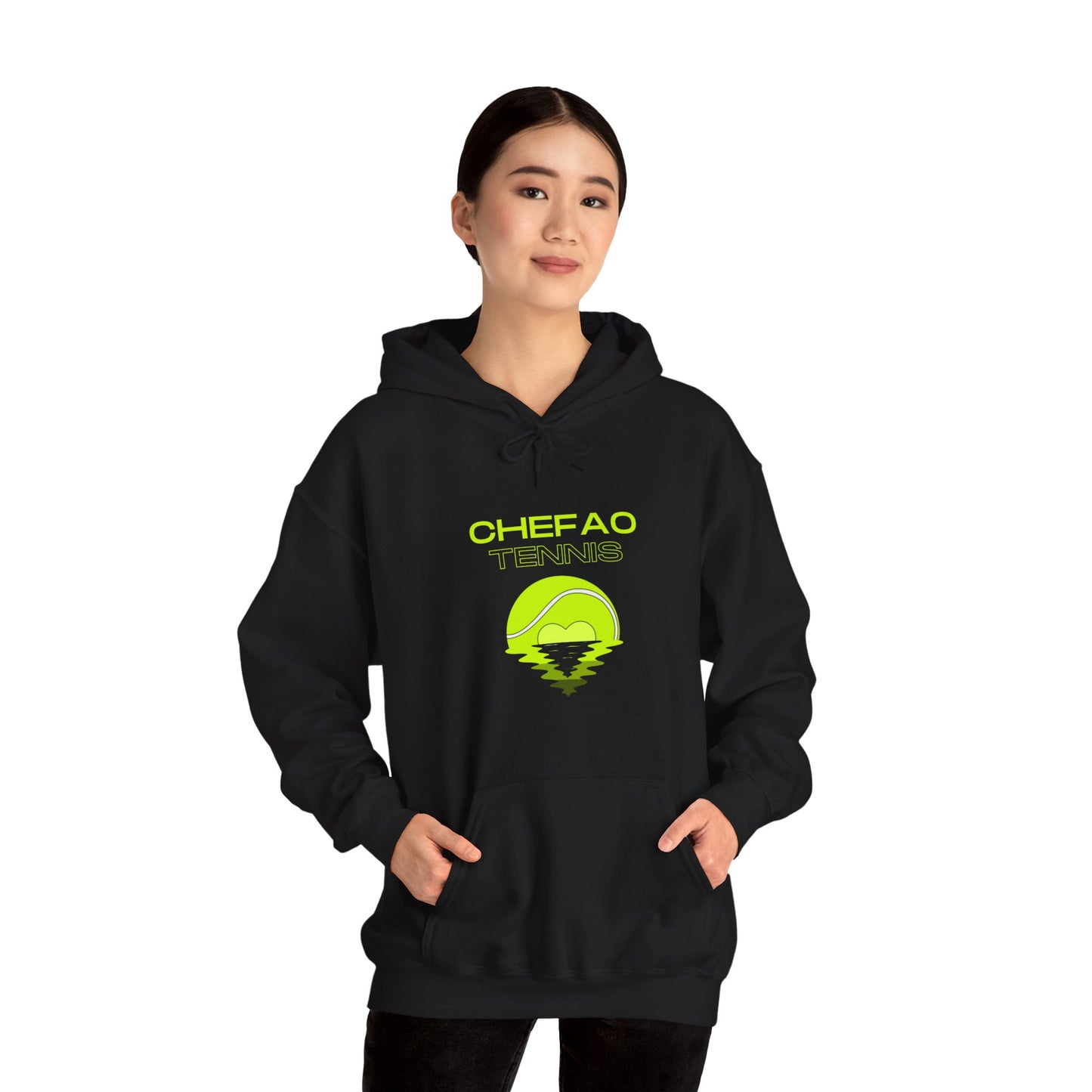Chefao Tennis X, Unisex Heavy Blend Hooded Sweatshirt