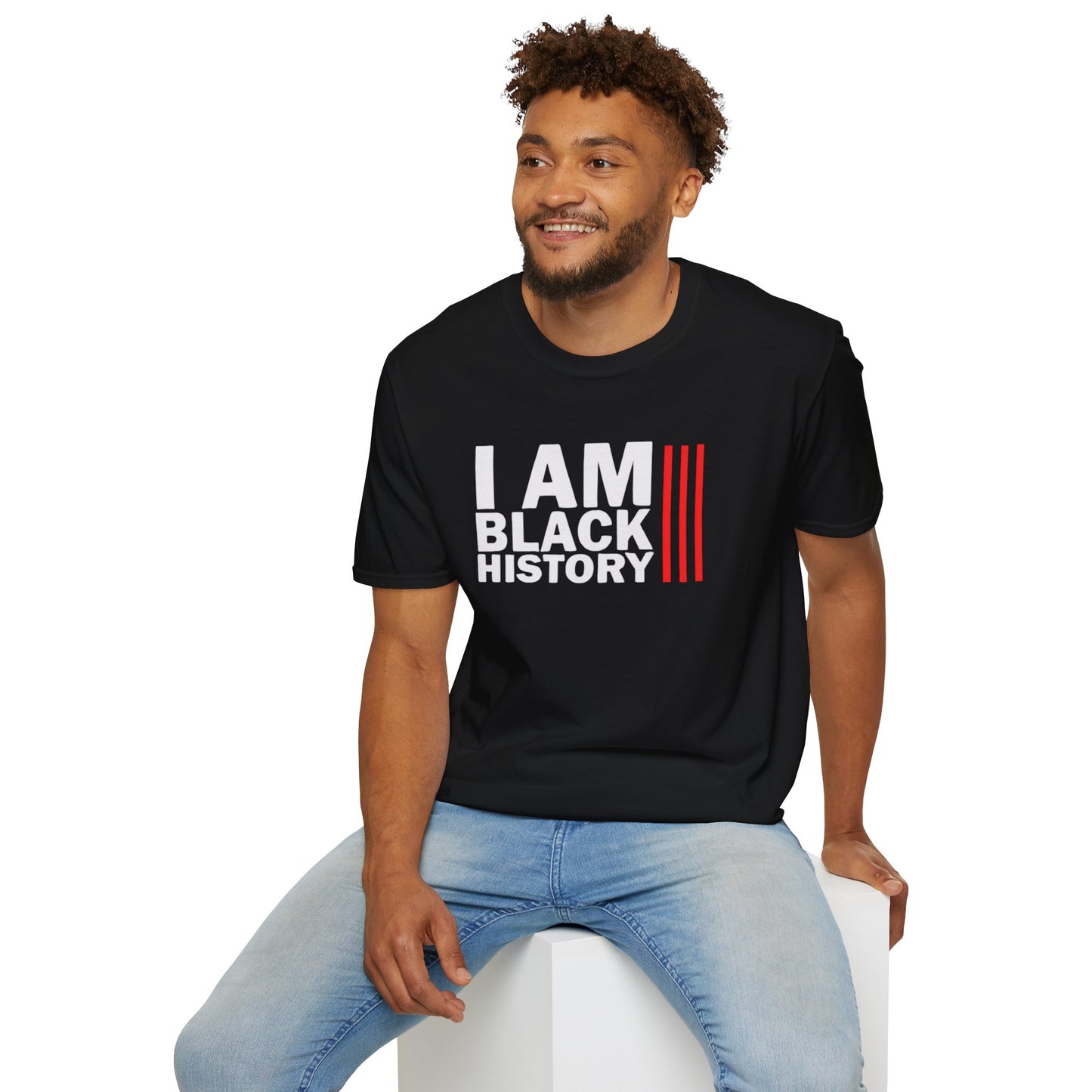 Chefao I Am Black History I, Unisex Softstyle T-Shirt
