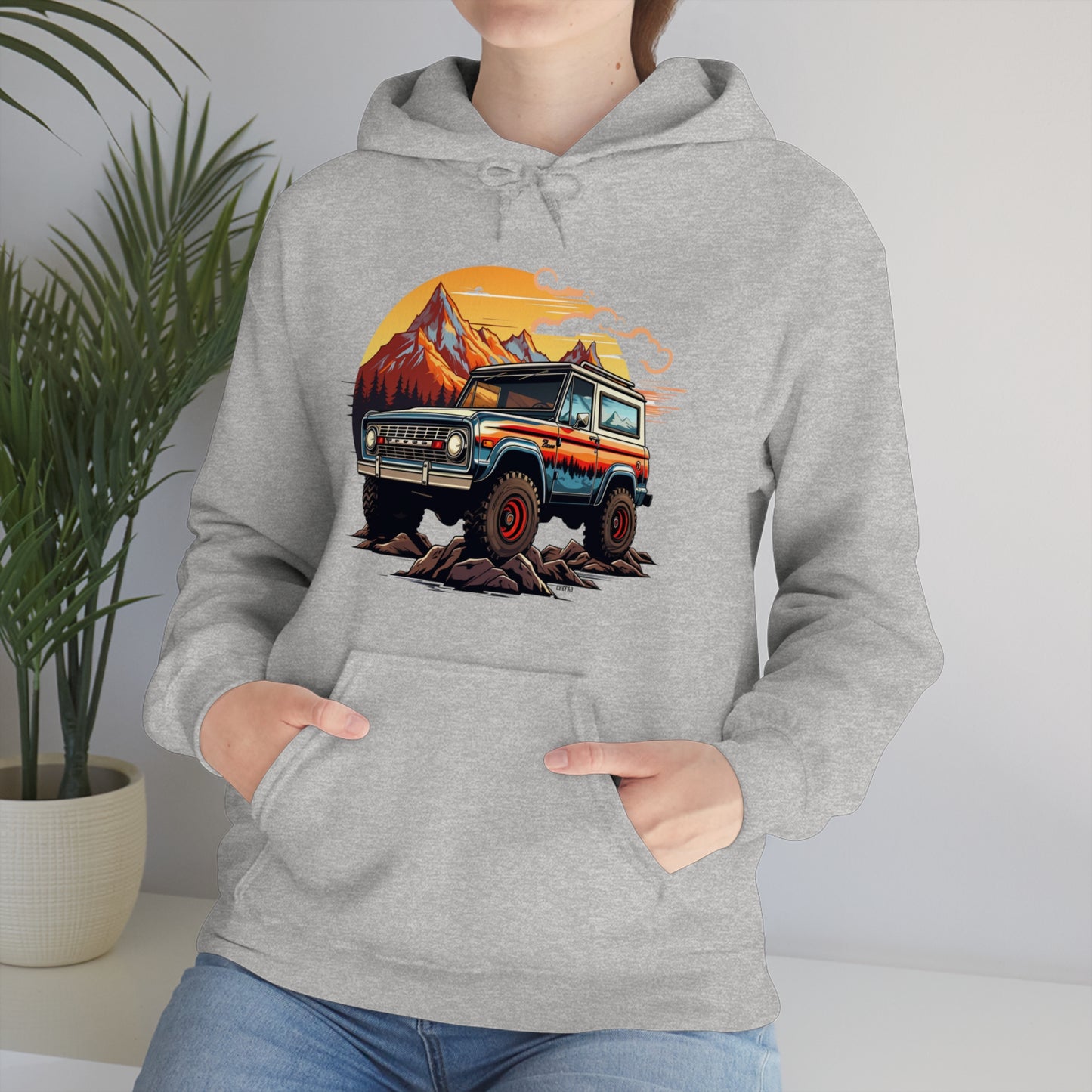 Retro, Rugged Charm, Unisex Heavy Blend Hooded Sweatshirt