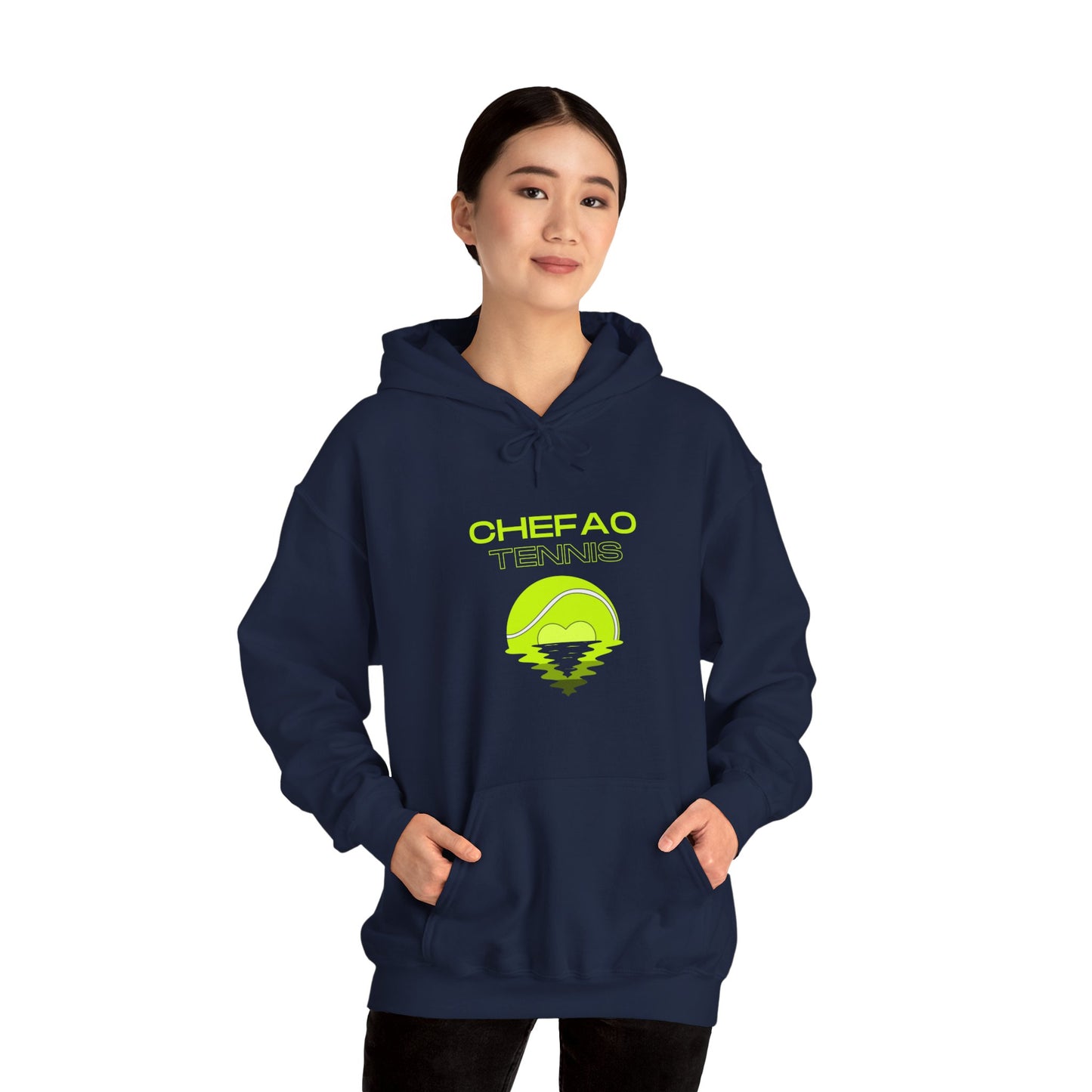 Chefao Tennis X, Unisex Heavy Blend Hooded Sweatshirt