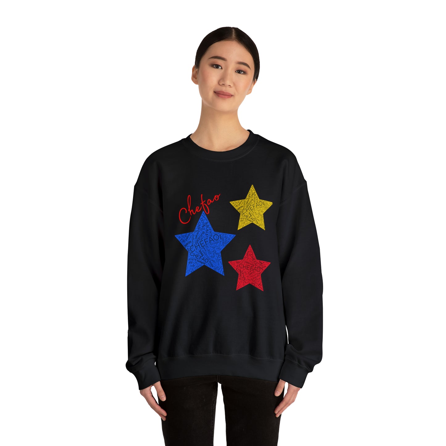 Chefao Stars I, Unisex Heavy Blend Crewneck Sweatshirt