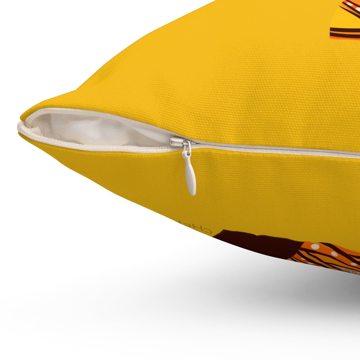 Birth of Humanity™ I (Yellow), Spun Polyester Square Pillow