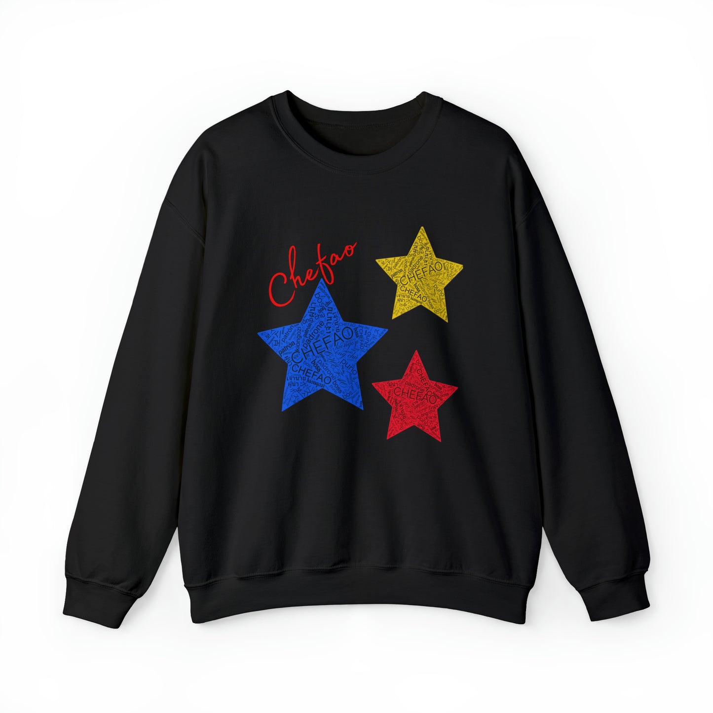 Chefao Stars I, Unisex Heavy Blend Crewneck Sweatshirt