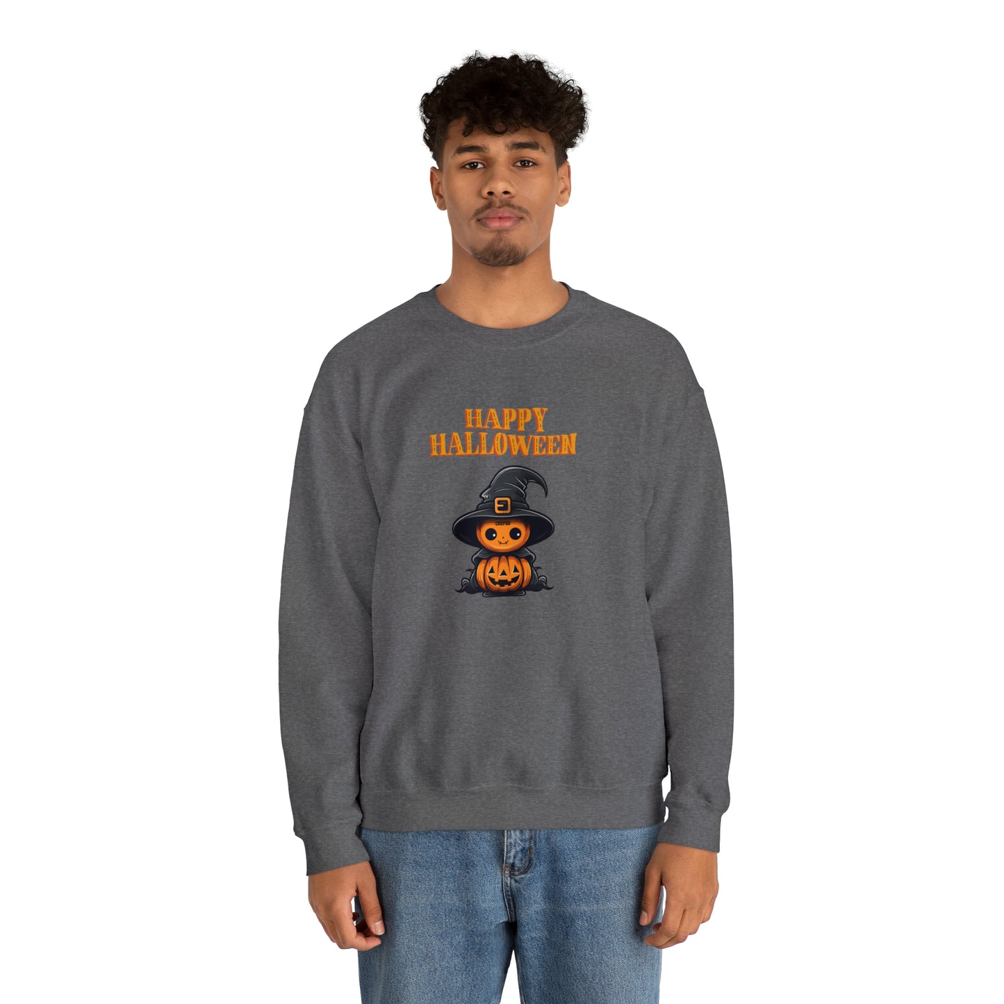 Happy Halloween, Unisex Heavy Blend Crewneck Sweatshirt