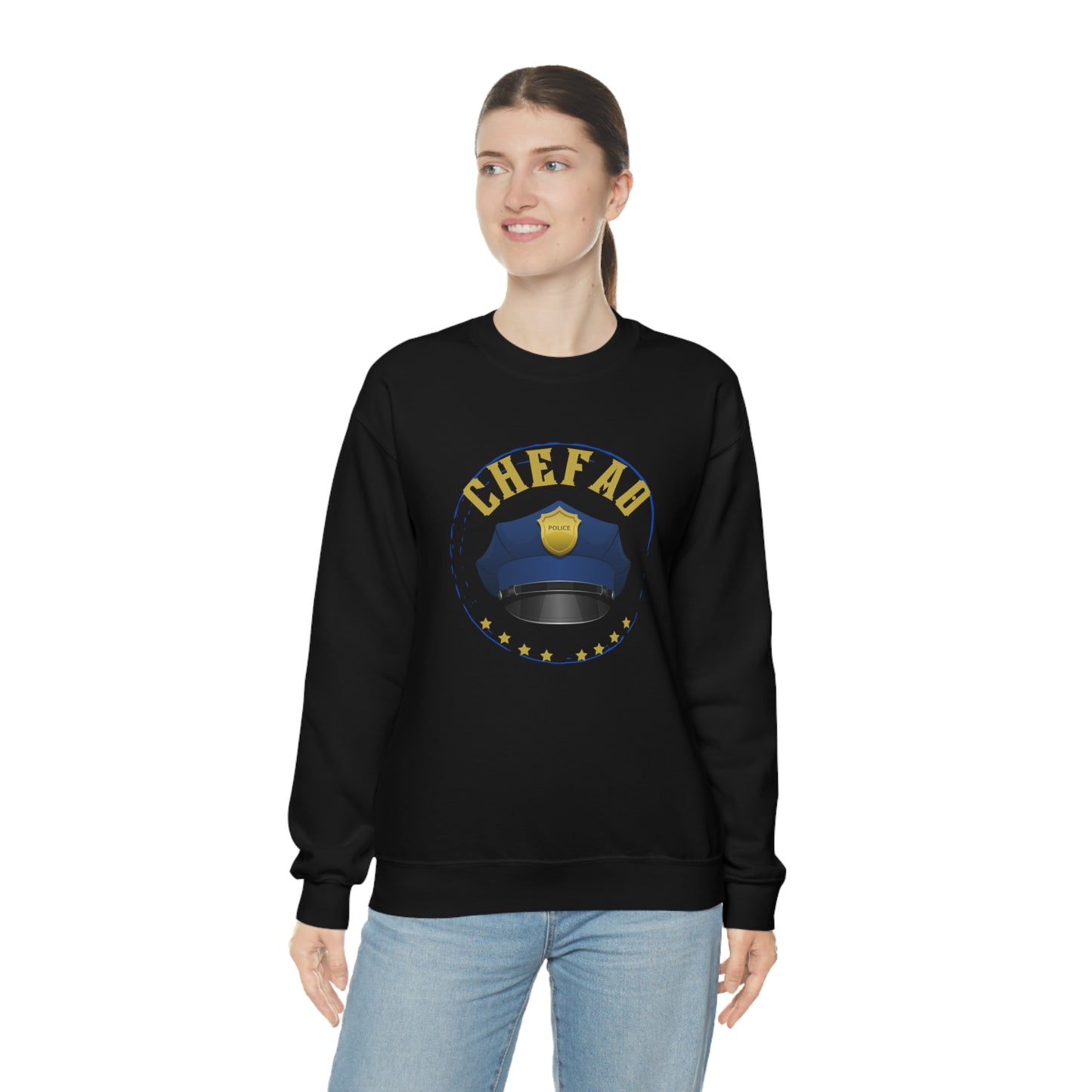 Chefao Police III, Unisex Heavy Blend Crewneck Sweatshirt