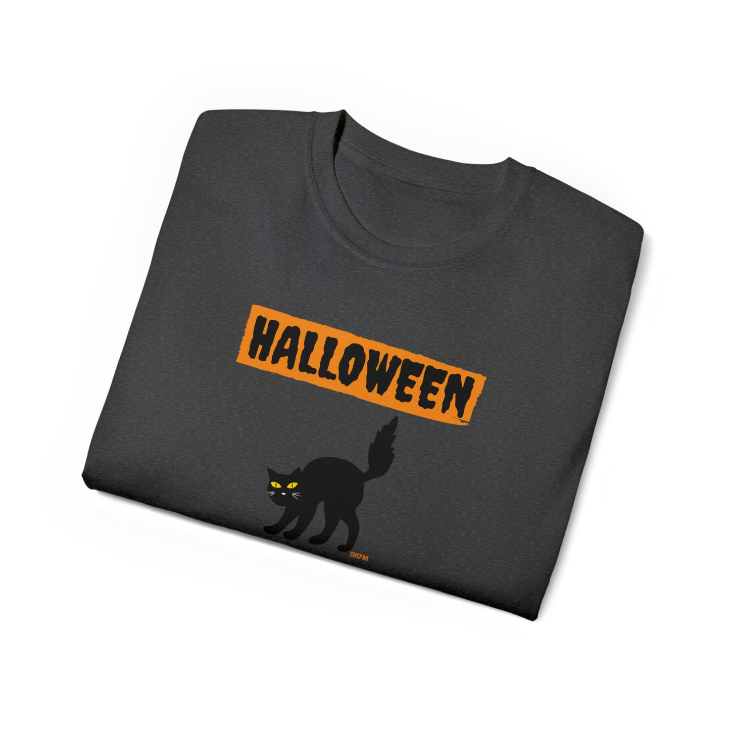 Halloween Cat, Unisex Ultra Cotton Tee