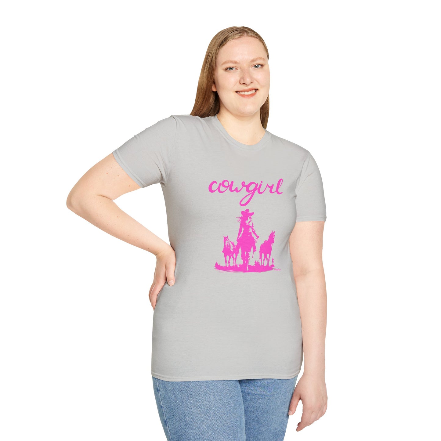 Chefao Cowgirl VI, Unisex Softstyle T-Shirt