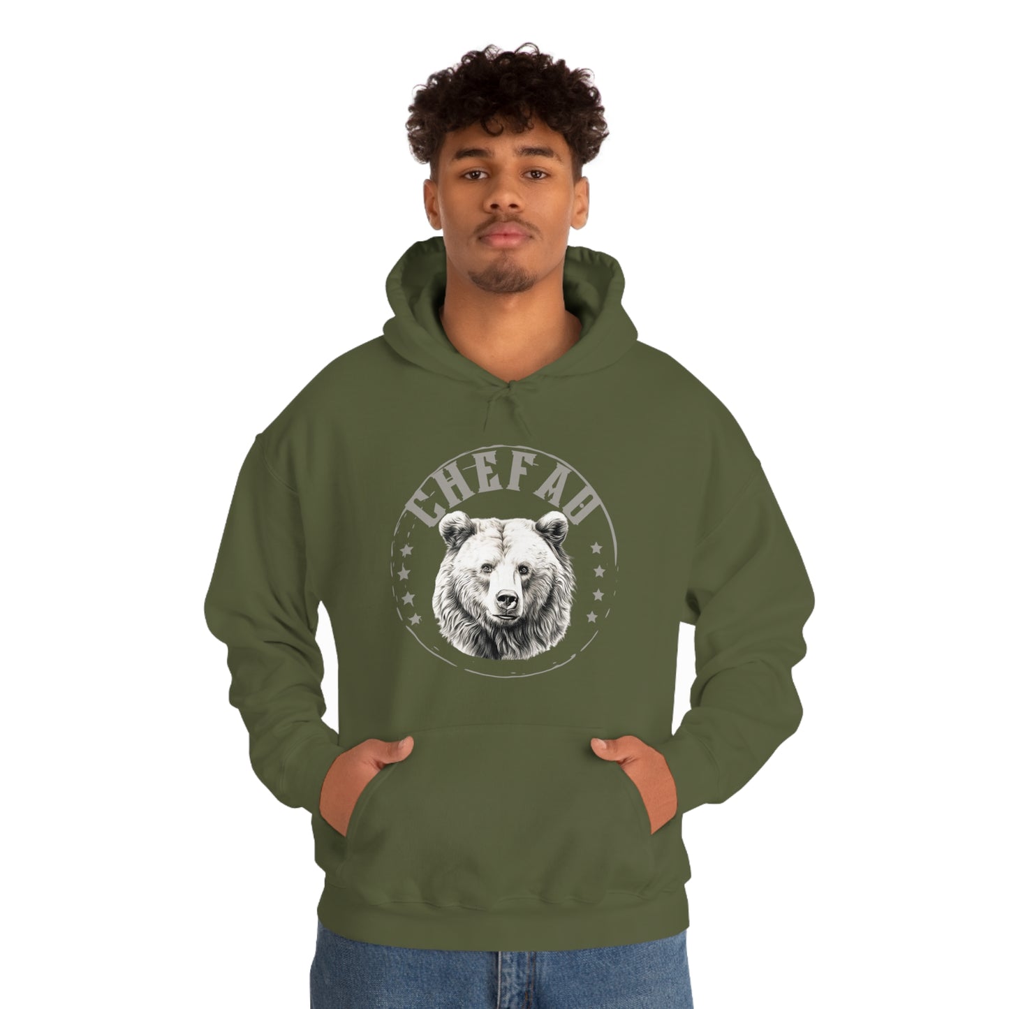 Chefao Bear I, Unisex Heavy Blend Hooded Sweatshirt